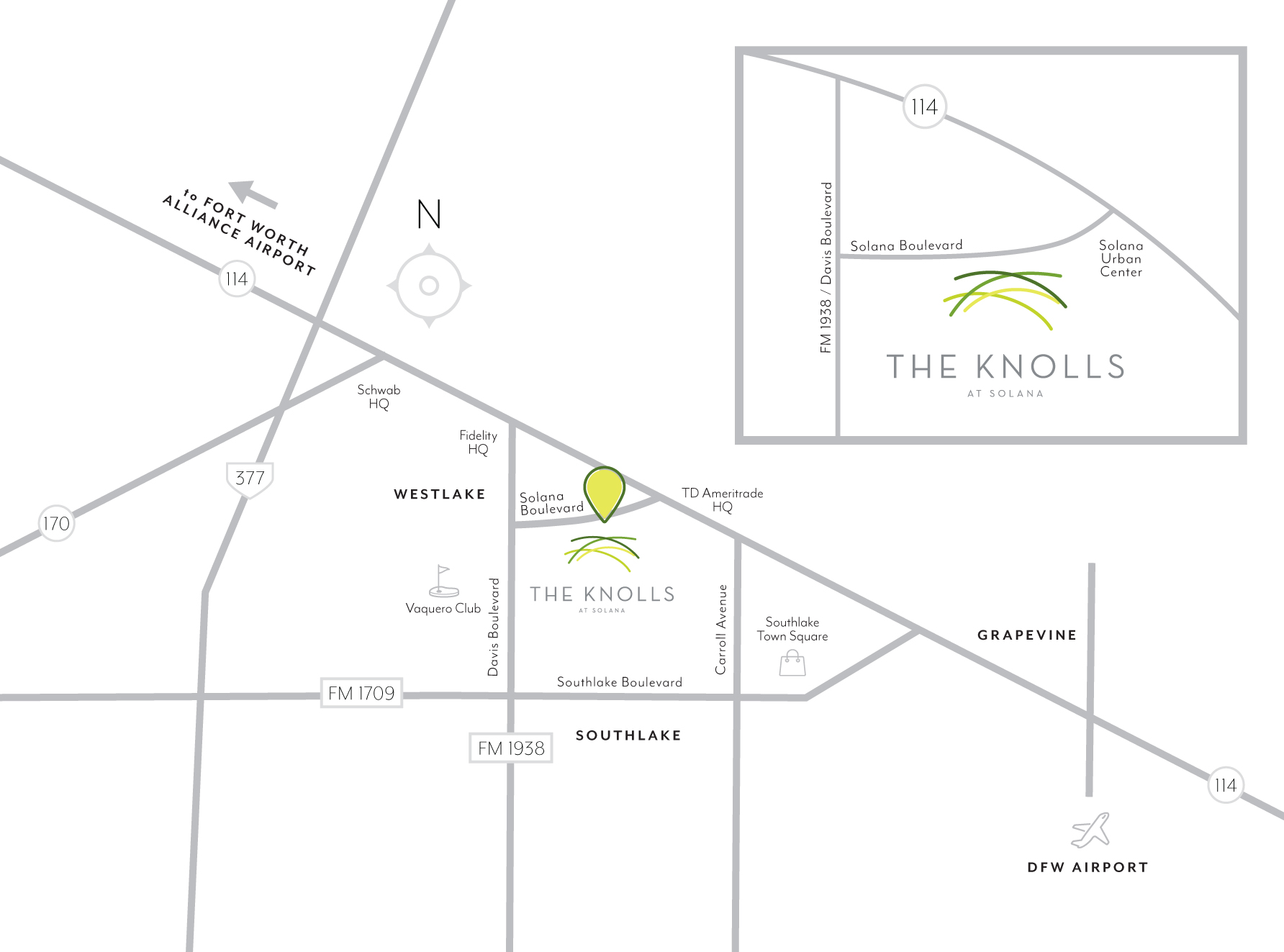 Knolls of Solana location map