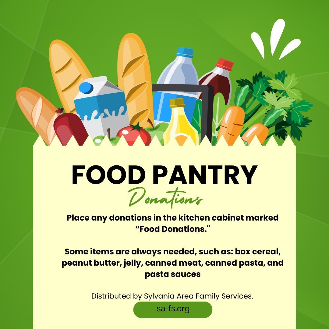 Looking for a way to help our local community? Consider donating to our food pantry distributed by SAFS!
.
.
.
.
.
.
#raisedwithjesus #lutheran #sanctification #toledome #toledo #welstoledo #jesus #bible #podcast #dailyjesus #jesusdaily #jesusfortole