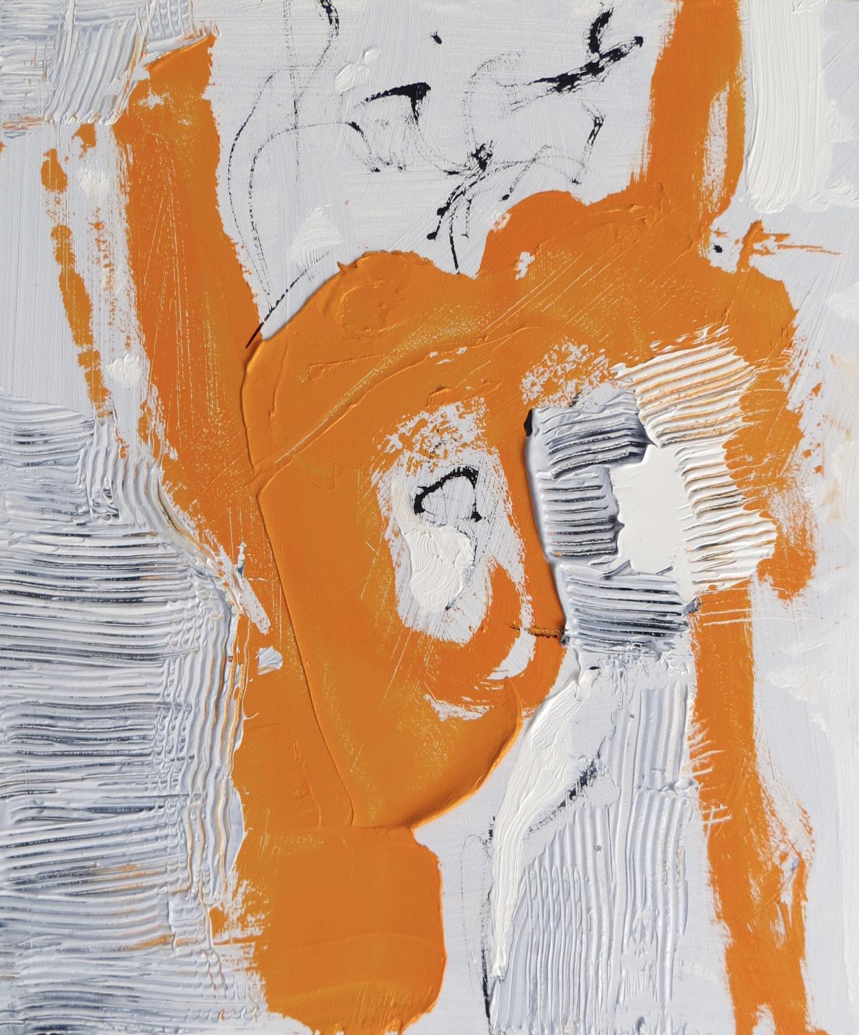 Woman In Orange Dress
