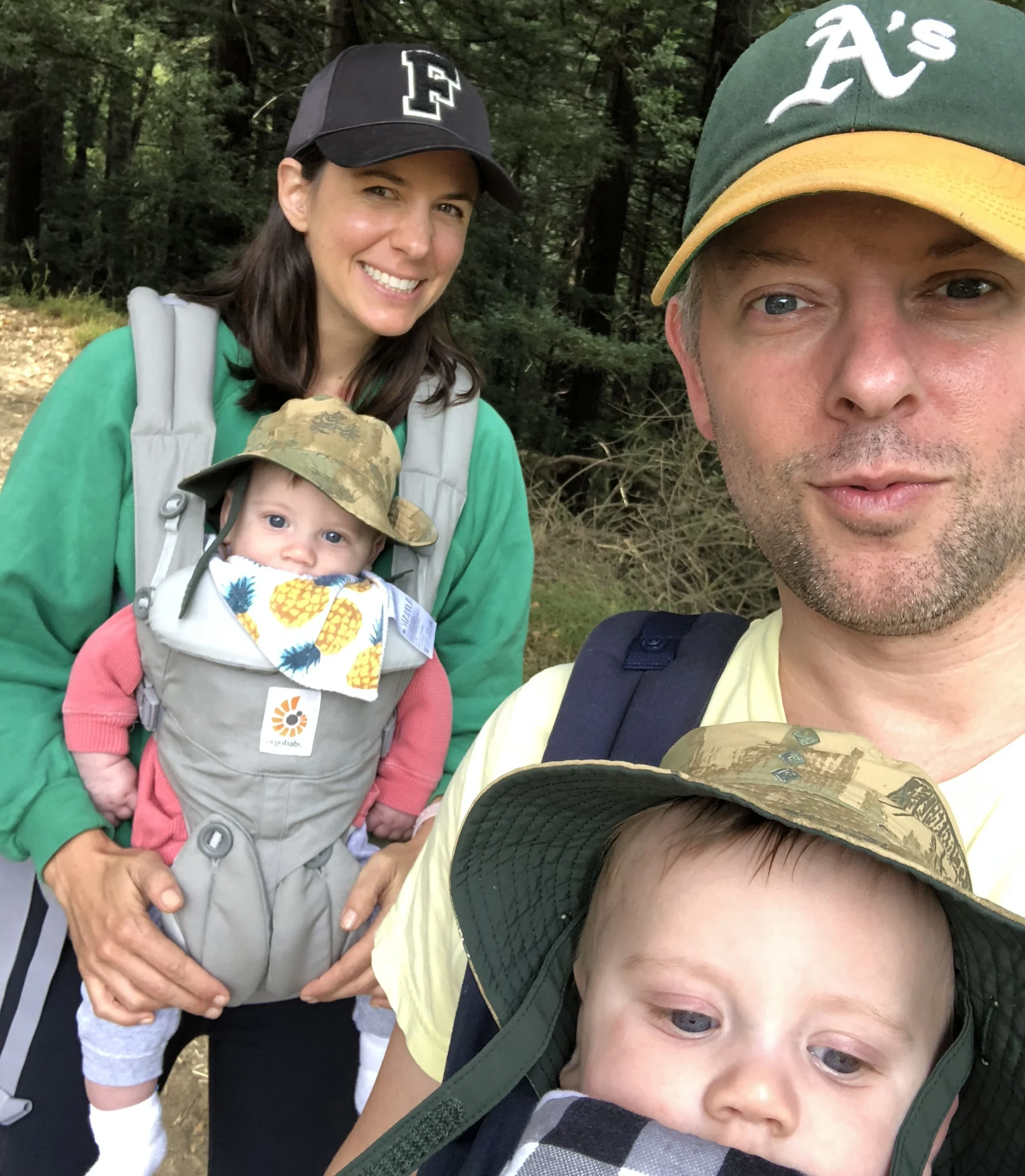 Braving a hike—another twin story for another time. 