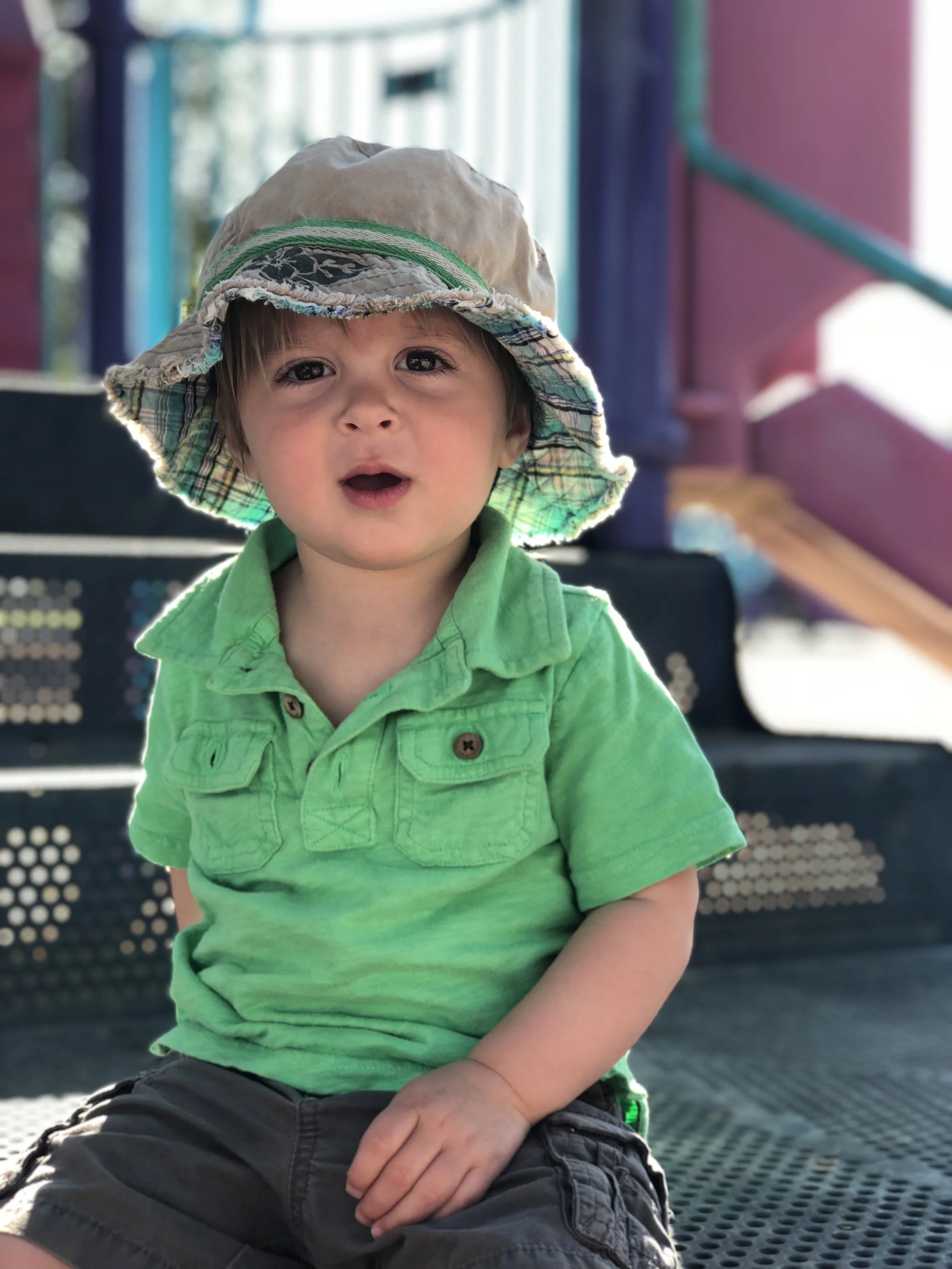 Professionals use their phones, too: Lipkin shot this photo of her youngest son, Shane, using her iPhone 8+ in Portrait Mode. “If the background is messy, iPhone portrait mode is a quick and easy solution.”