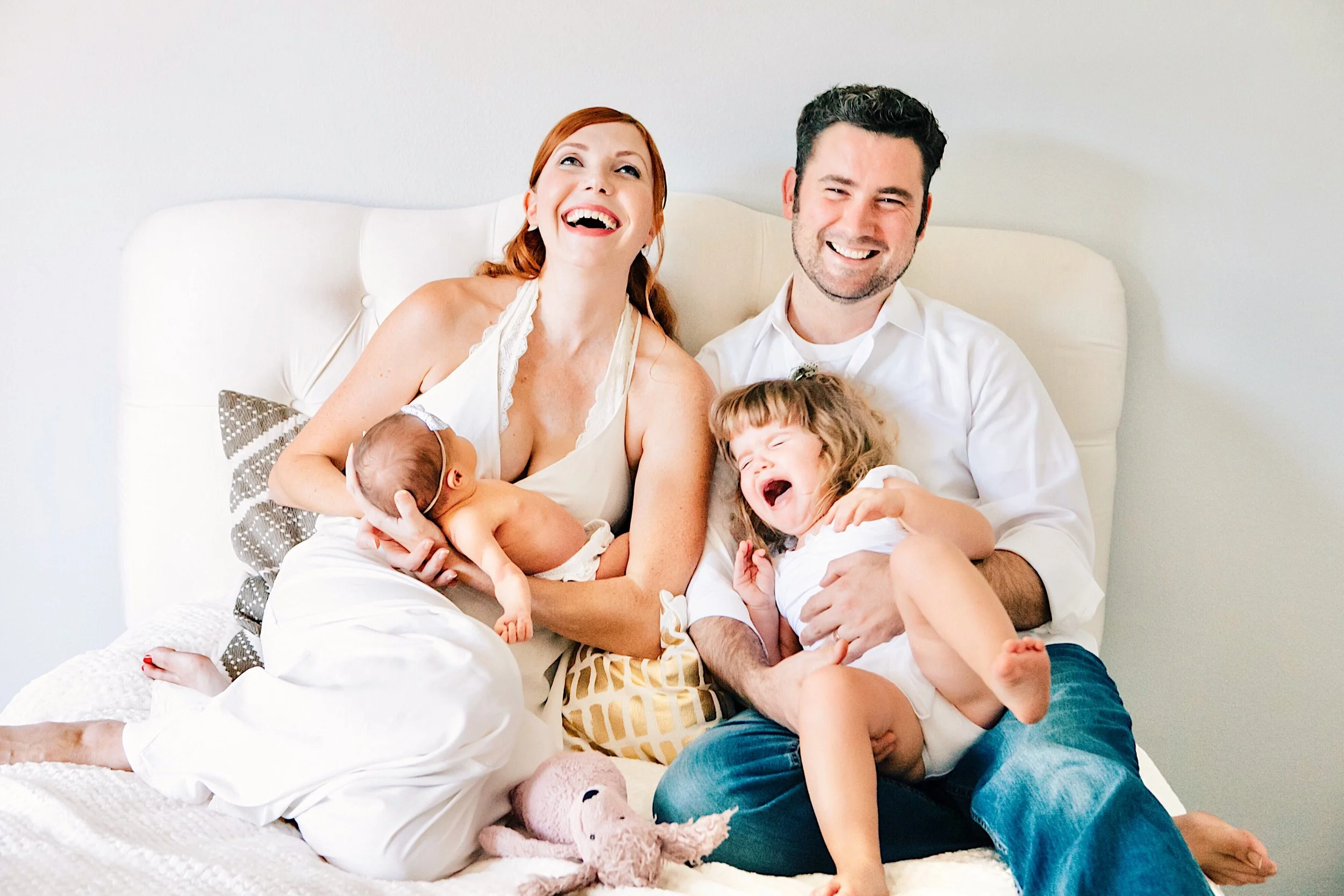 Meltdowns also make memories: “After some attempts to get that perfect family shot for our Christmas card last year, this was what we ended up going with,” says Maxhimer. “And in the end, I love it more than some perfect shot we could have gotten.”