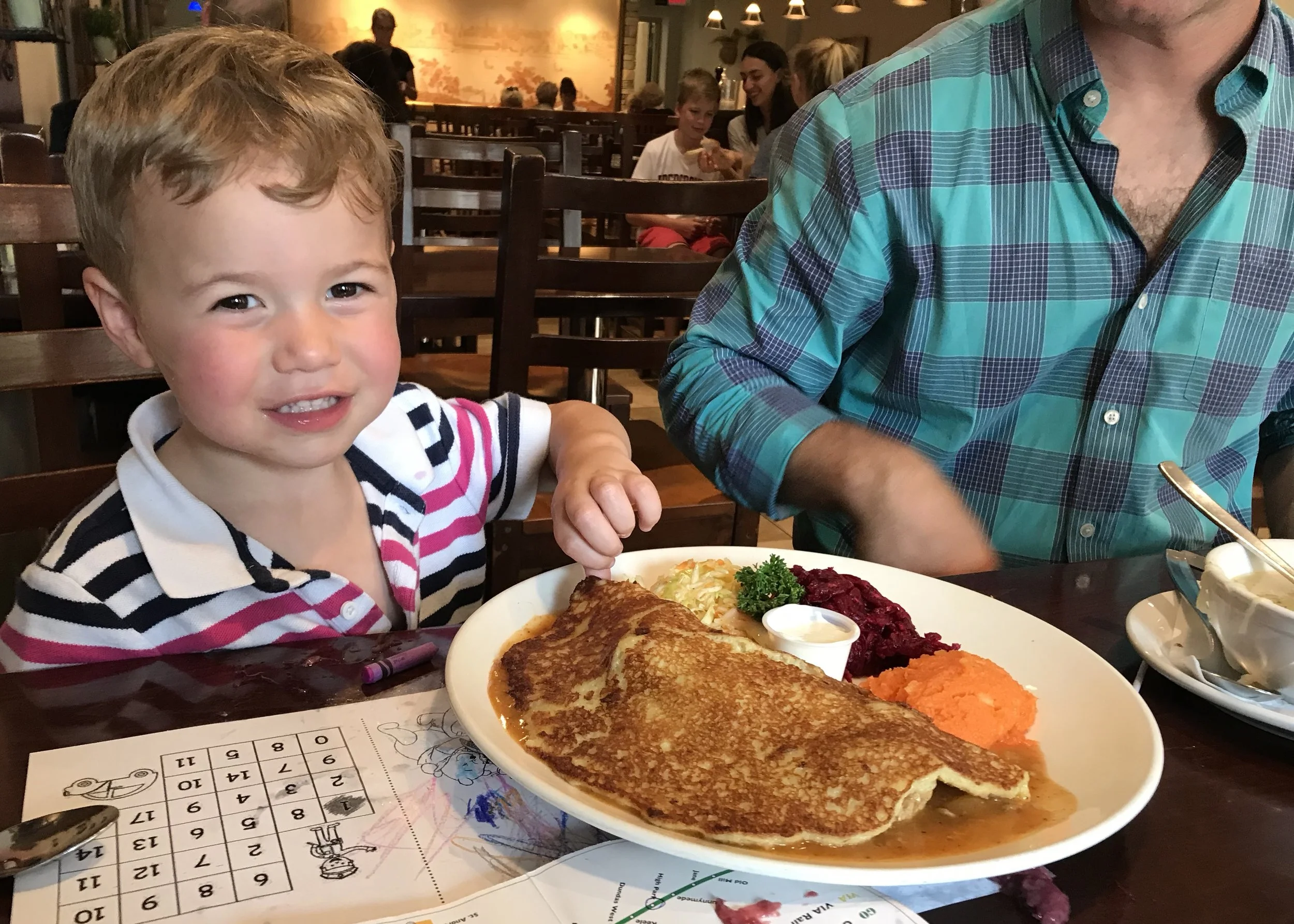 Polish Pancakes: Actually they were Hungarian, but the rest of the plates at Café Polonez were pure Polskie.