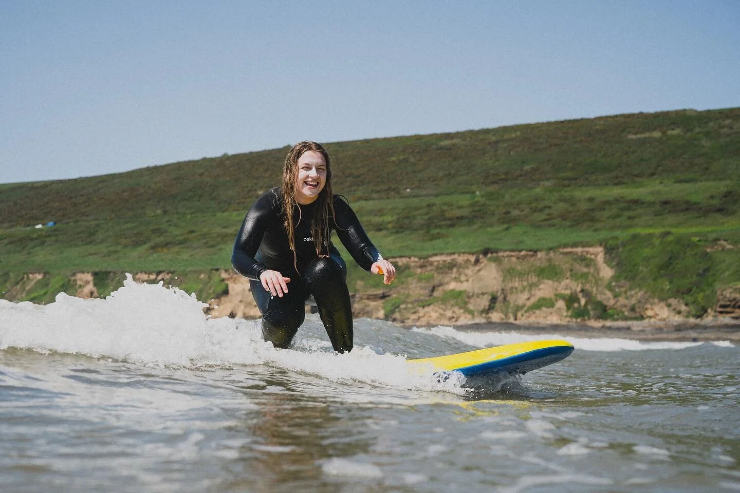 I think these photos say it all! 

Devon beginner camp day one&hellip;

#surf #surfing #uksurf #womenwhosurf #surfcamp #learningtosurf