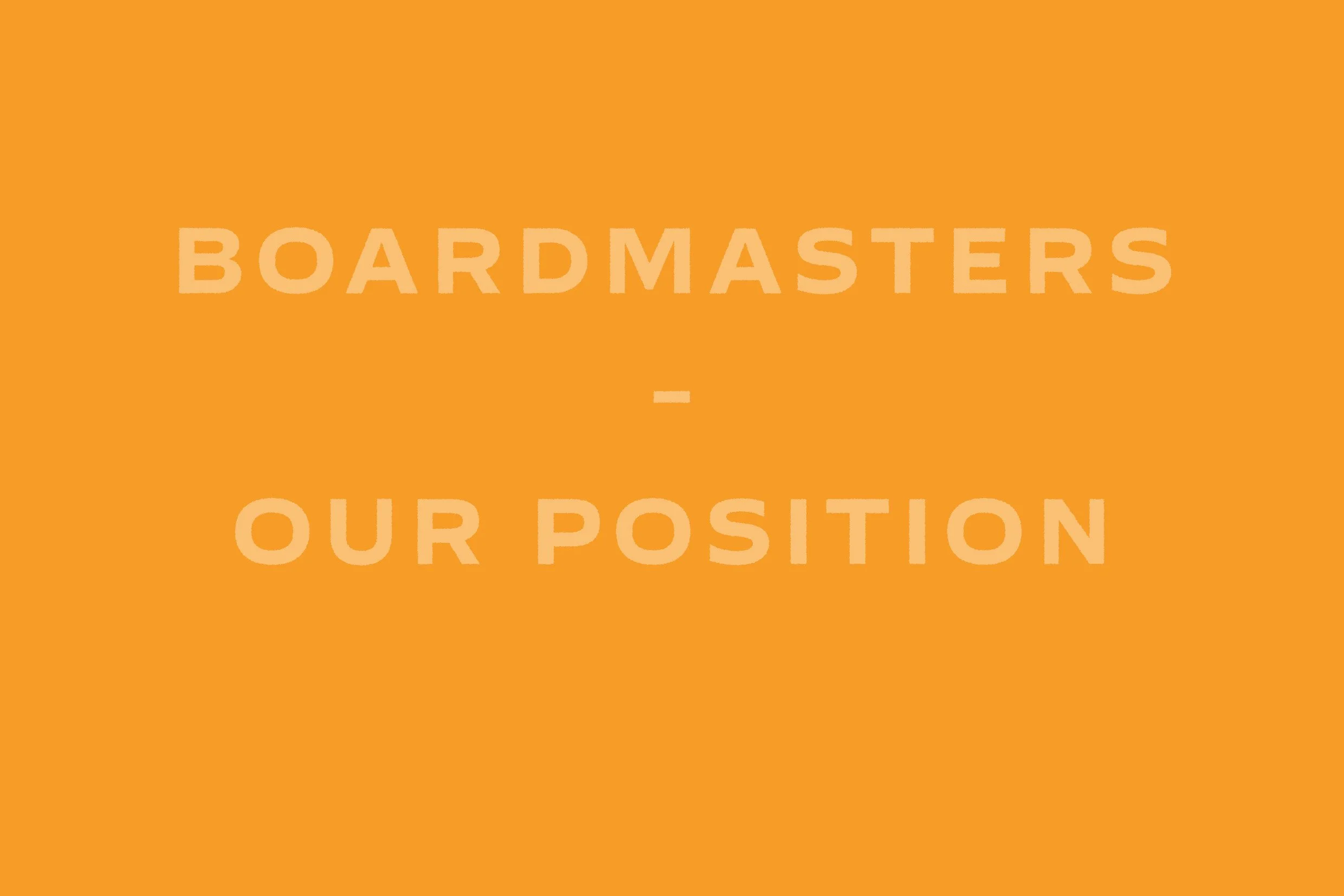 Why did we decide to boycott Boardmasters?