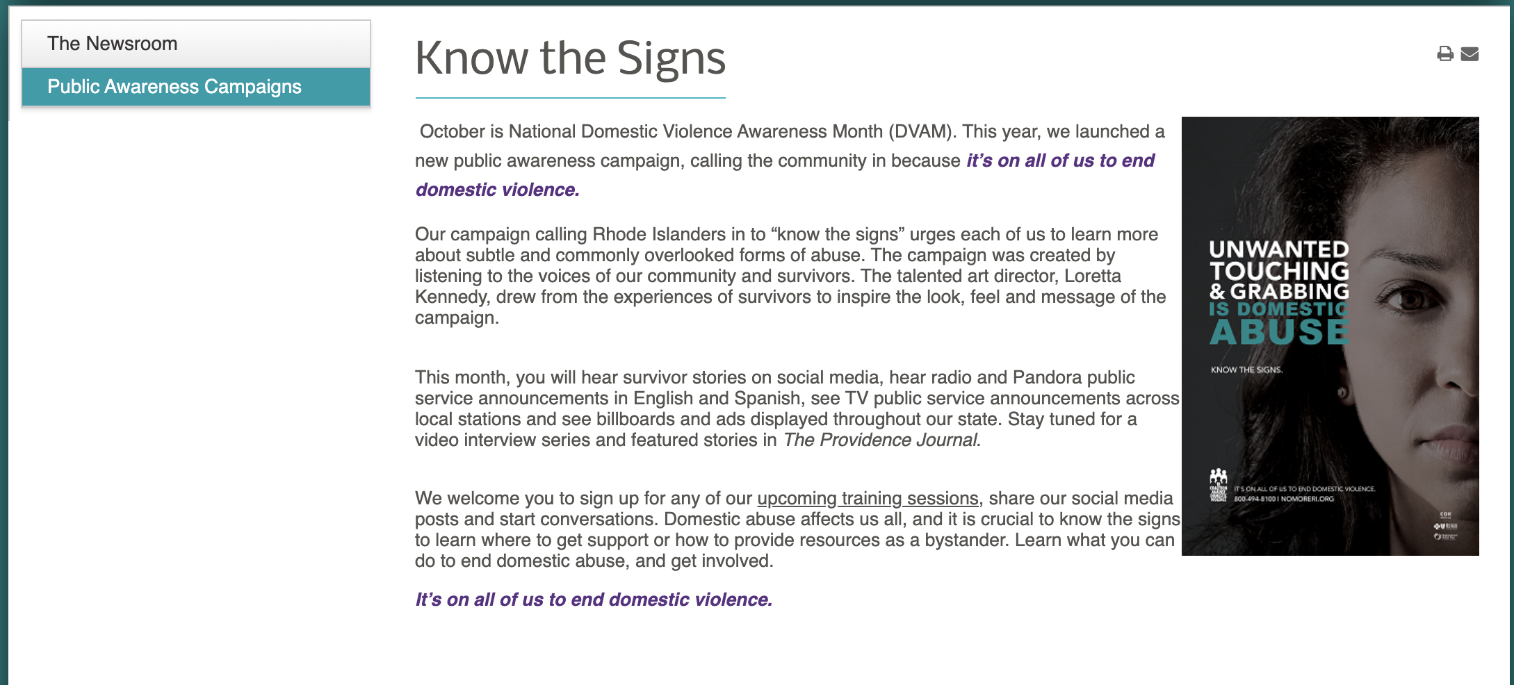 Campaign Kick-off Announcement 