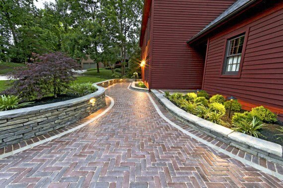 Walkways With Brick Pavers, Brick Pavers Landscape Design