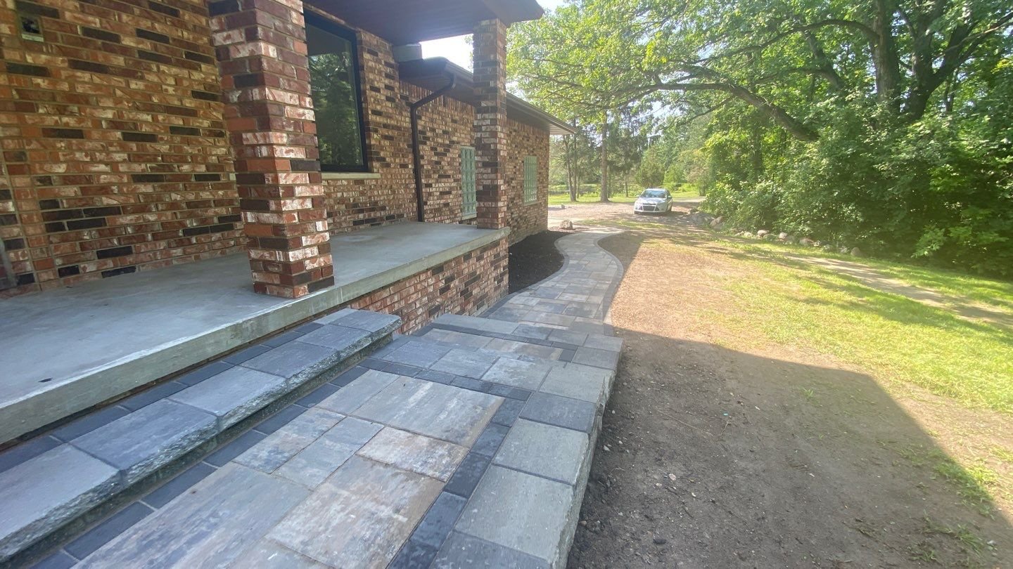 Walkway with top quality brick pavers in Grosse Pointe Farms, MI