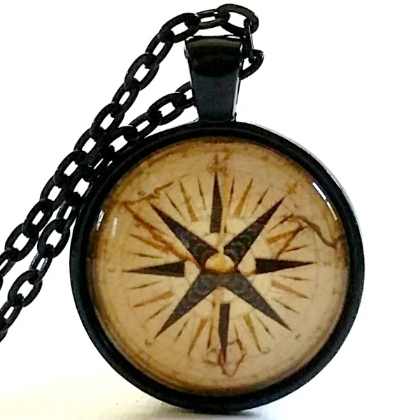 Vintage Compass Necklace | Compass 