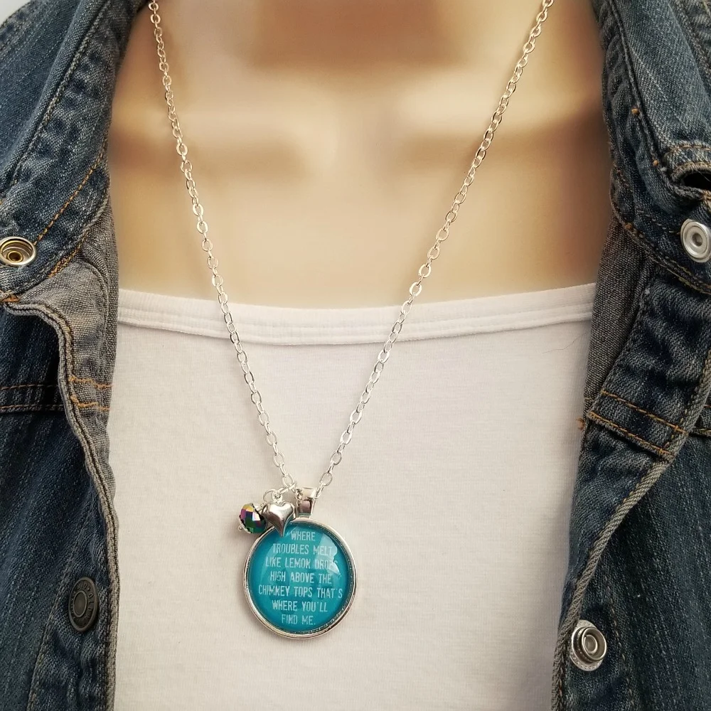 Lemon Drops Glass Necklace 