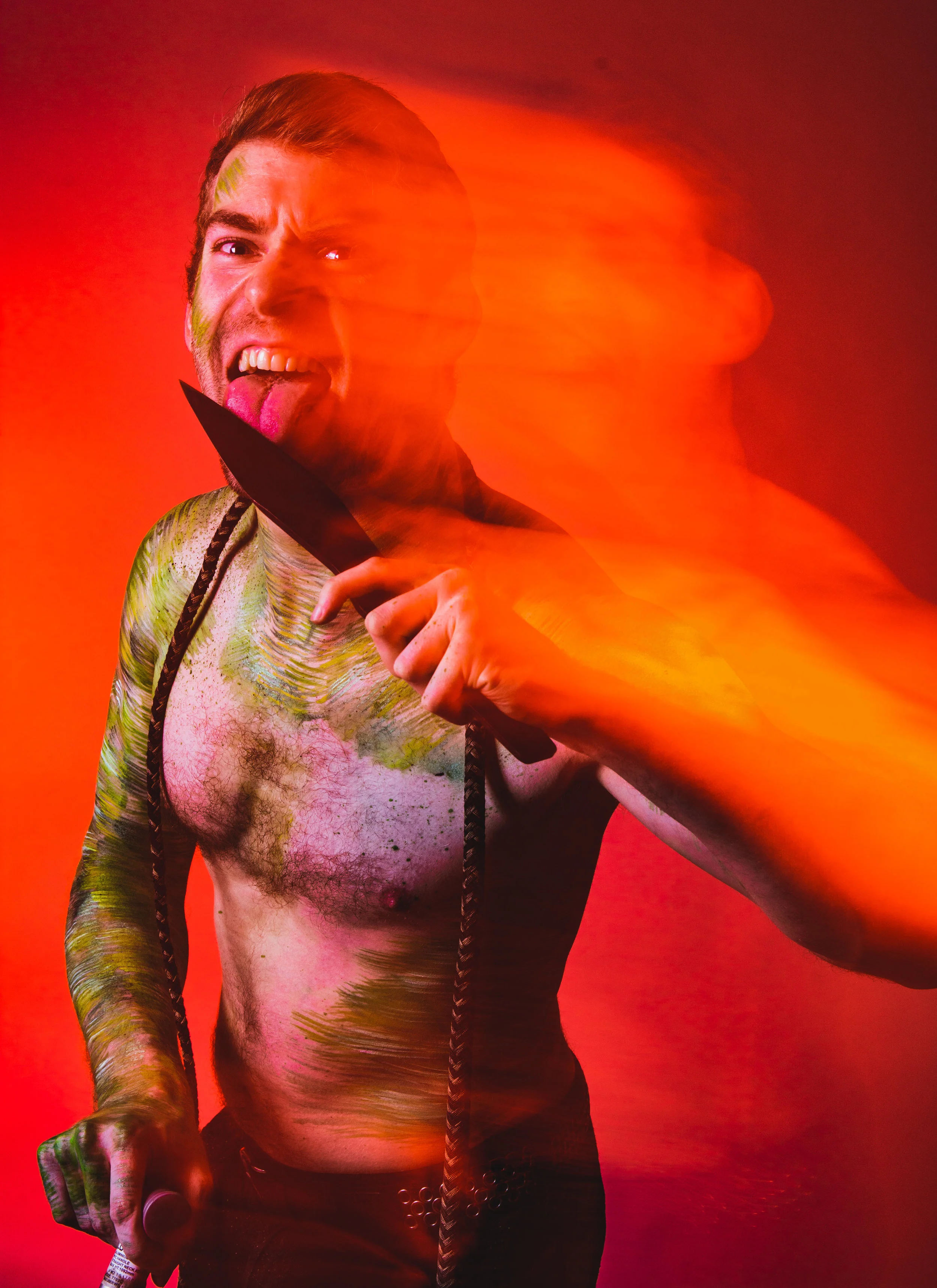 Dan Edge. Body paint by Fauve Thorpe