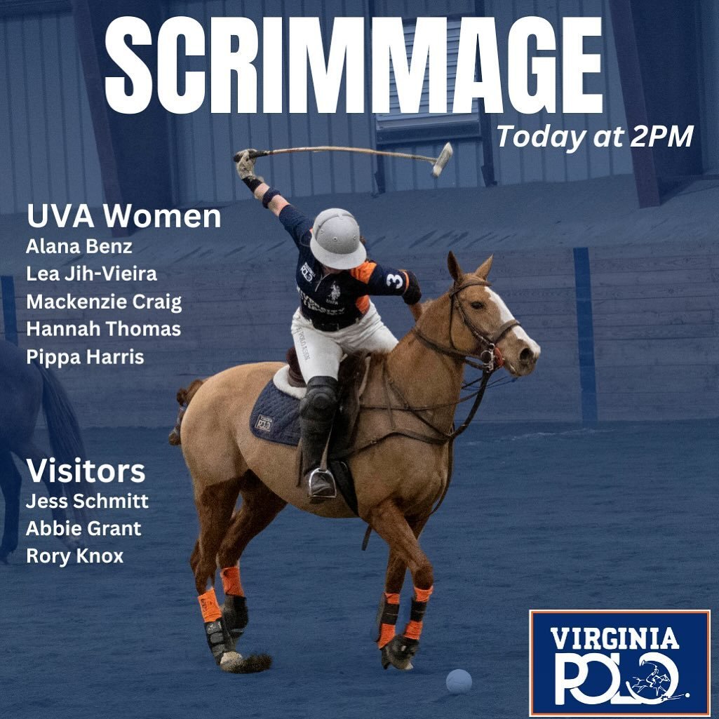 Scrimmage! 

Our women are playing a scrimmage today against a team of strong local players. Let&rsquo;s go hoos! 

#pony #polo #polopony #uva #virginia #uspa #uspoloassociation #arenapolo #intercollegiatepolo #poloplayer #virginiapolo #charlottesvil