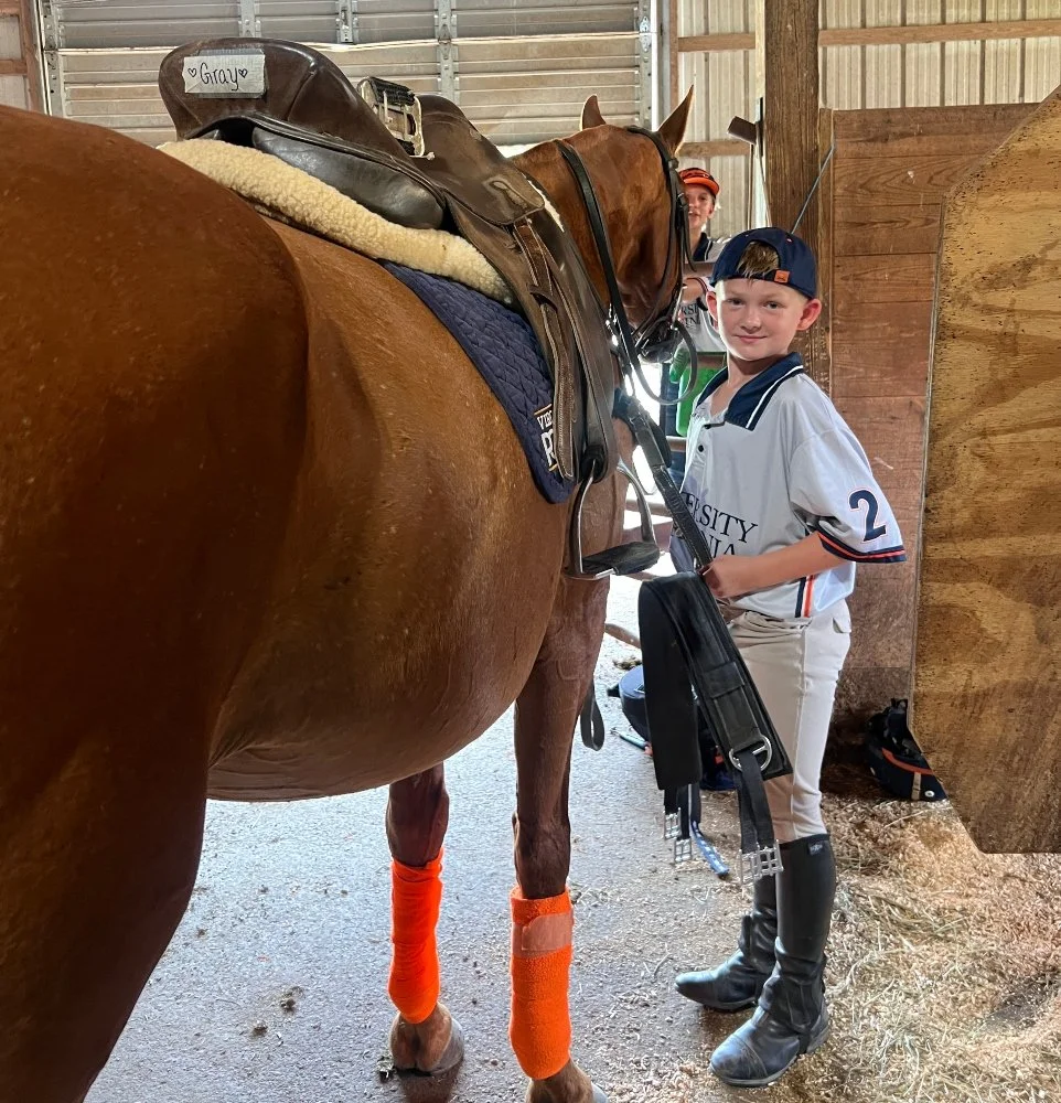 Enjoying Intro to Polo Camp with Raga