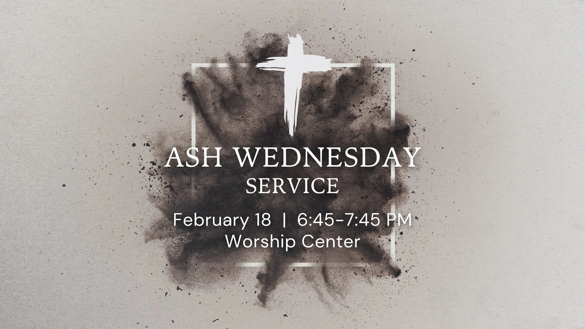 Ash Wednesday Service 