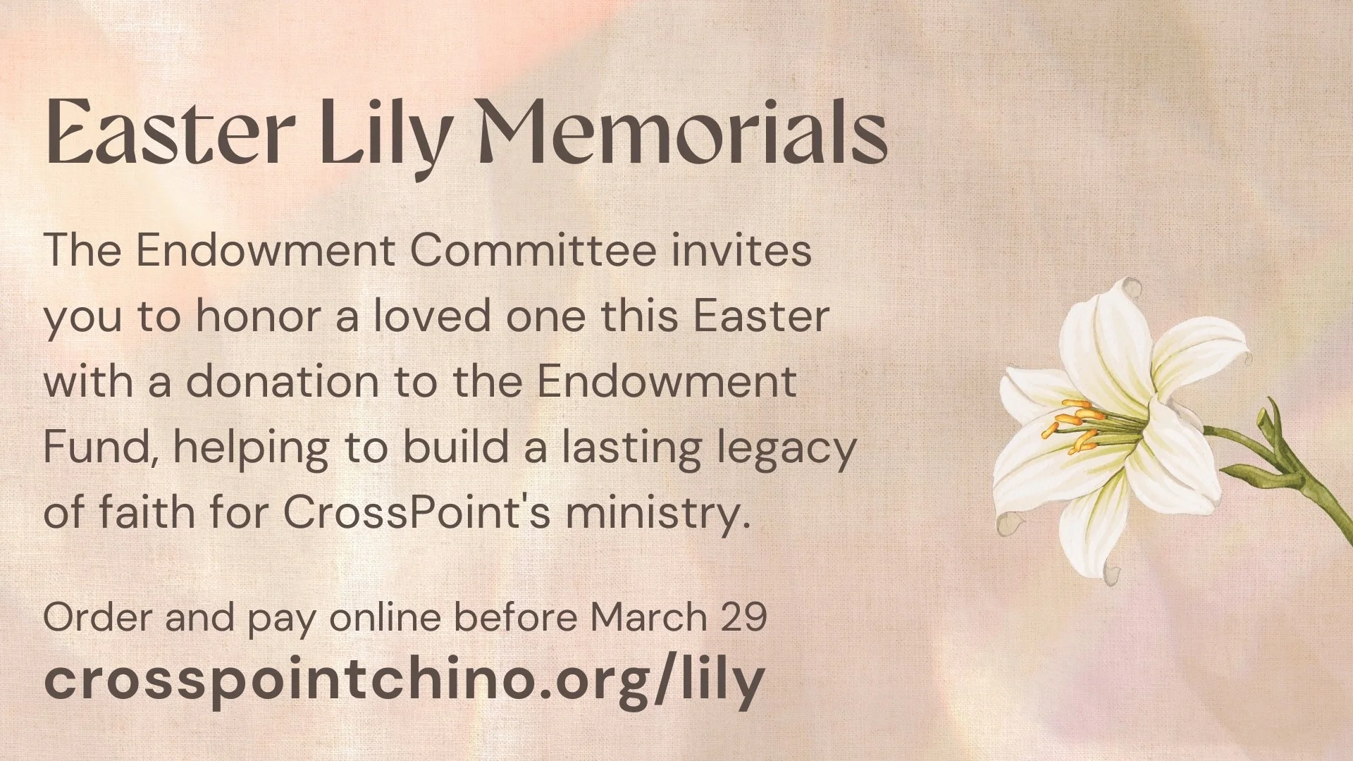 Easter Lily Memorials