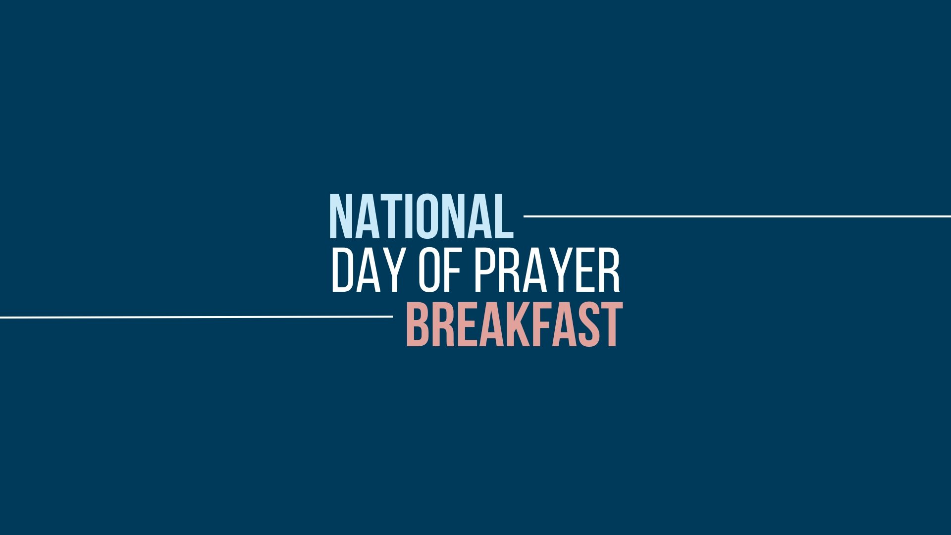 National Day of Prayer Breakfast
