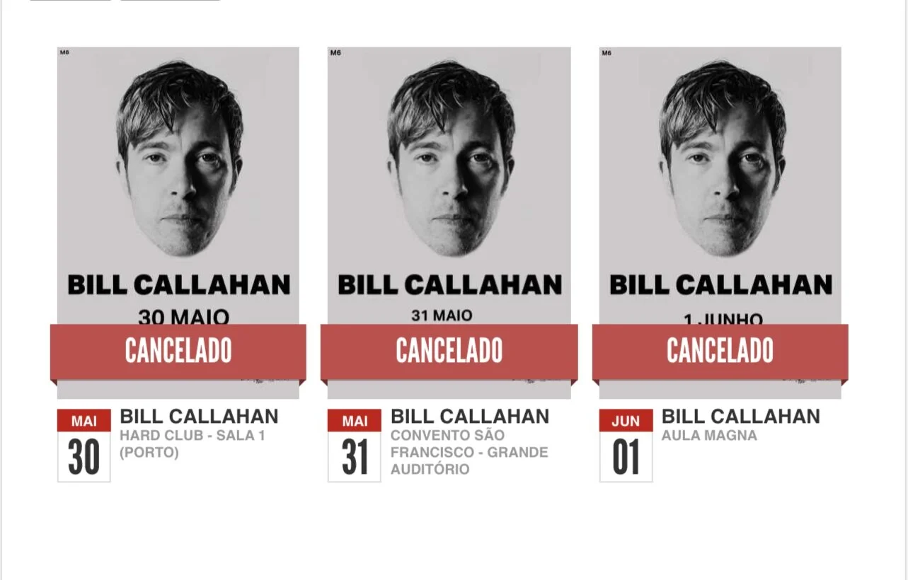 Everything Is New anuncia cancelamento do concerto de Bill Callahan em Coimbra