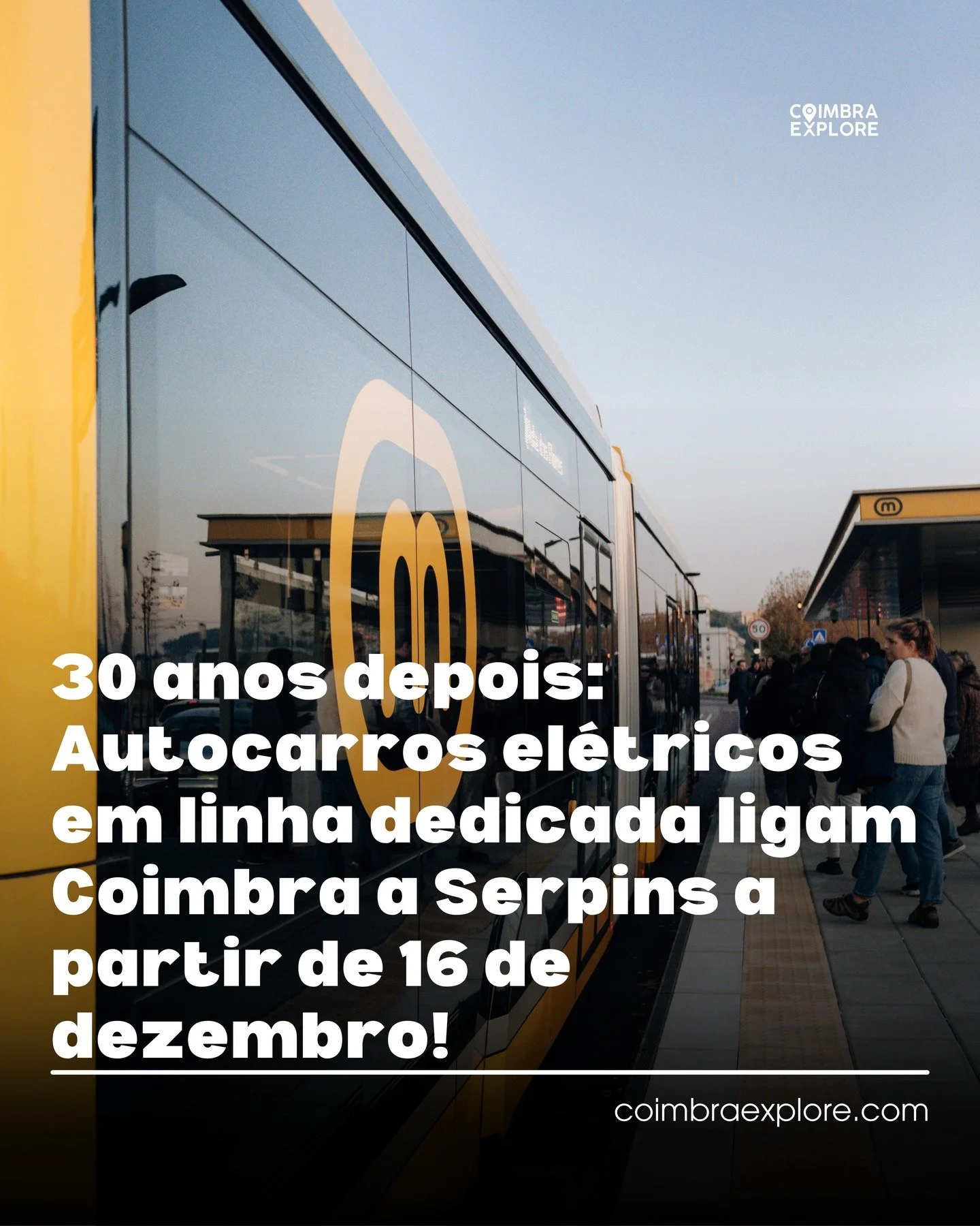 🚇 Metro do Mondego estreia linha a 16 de dezembro &mdash; e &eacute; gr&aacute;tis at&eacute; ao final do m&ecirc;s!
A nova liga&ccedil;&atilde;o entre Coimbra e Serpins em sistema BRT (Bus Rapid Transit), entra oficialmente em opera&ccedil;&atilde;