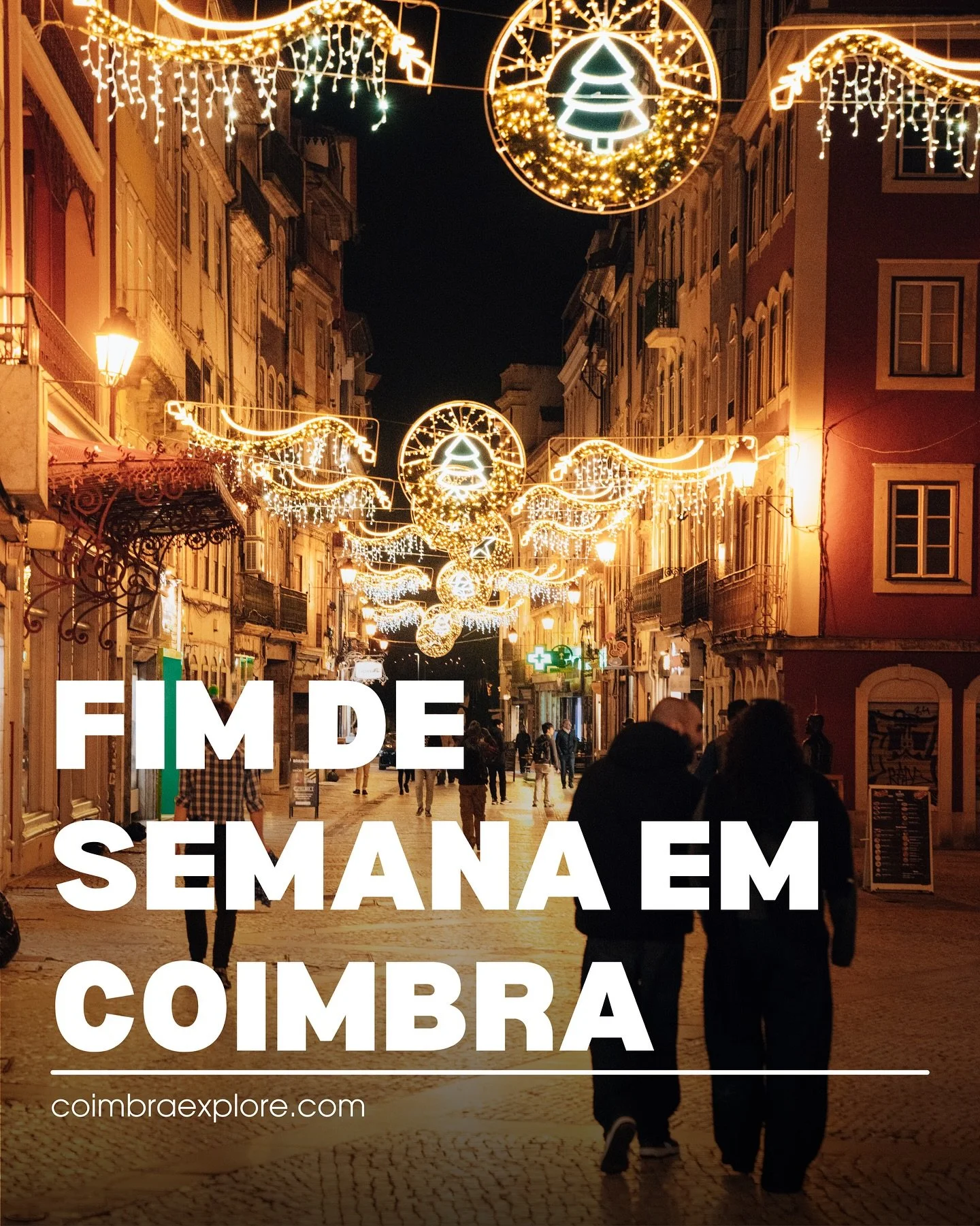 🎄 Fim de semana em Coimbra? Temos planos para si.

De concertos a espet&aacute;culos imersivos, de mercados de Natal a ci&ecirc;ncia ao vivo, Coimbra enche-se de experi&ecirc;ncias para todas as idades ✨

🎶 M&uacute;sica
🎭 Espet&aacute;culos
🎨 Ex