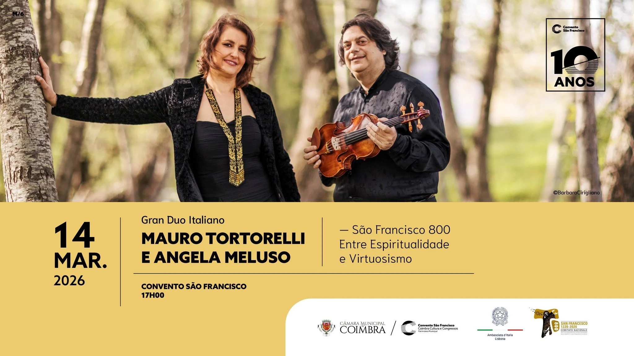 Gran Duo Italiano | São Francisco 800 - Entre espiritualidade e virtuosismo - Convento São Francisco