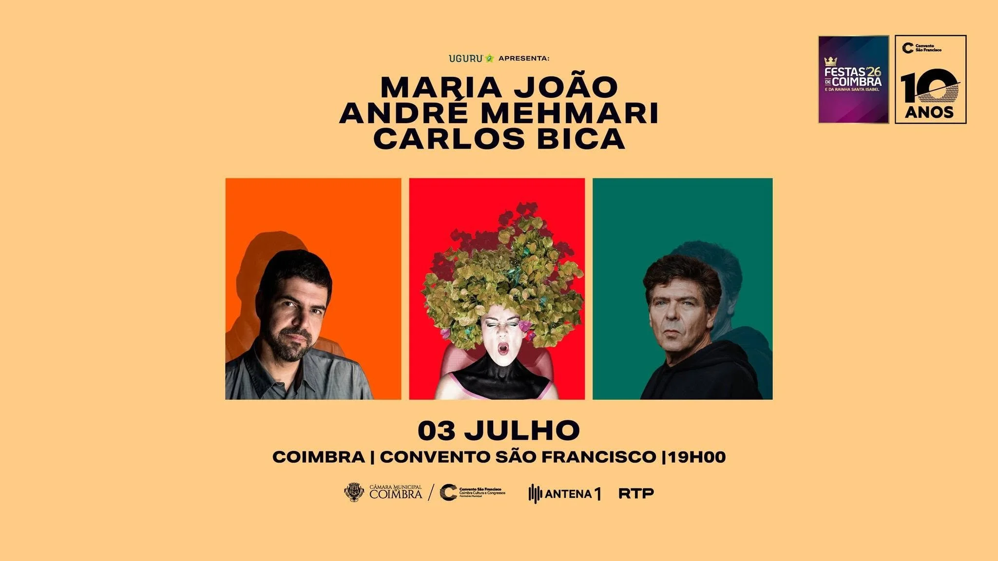 Maria João, André Mehmari &amp; Carlos Bica | Convento São Francisco