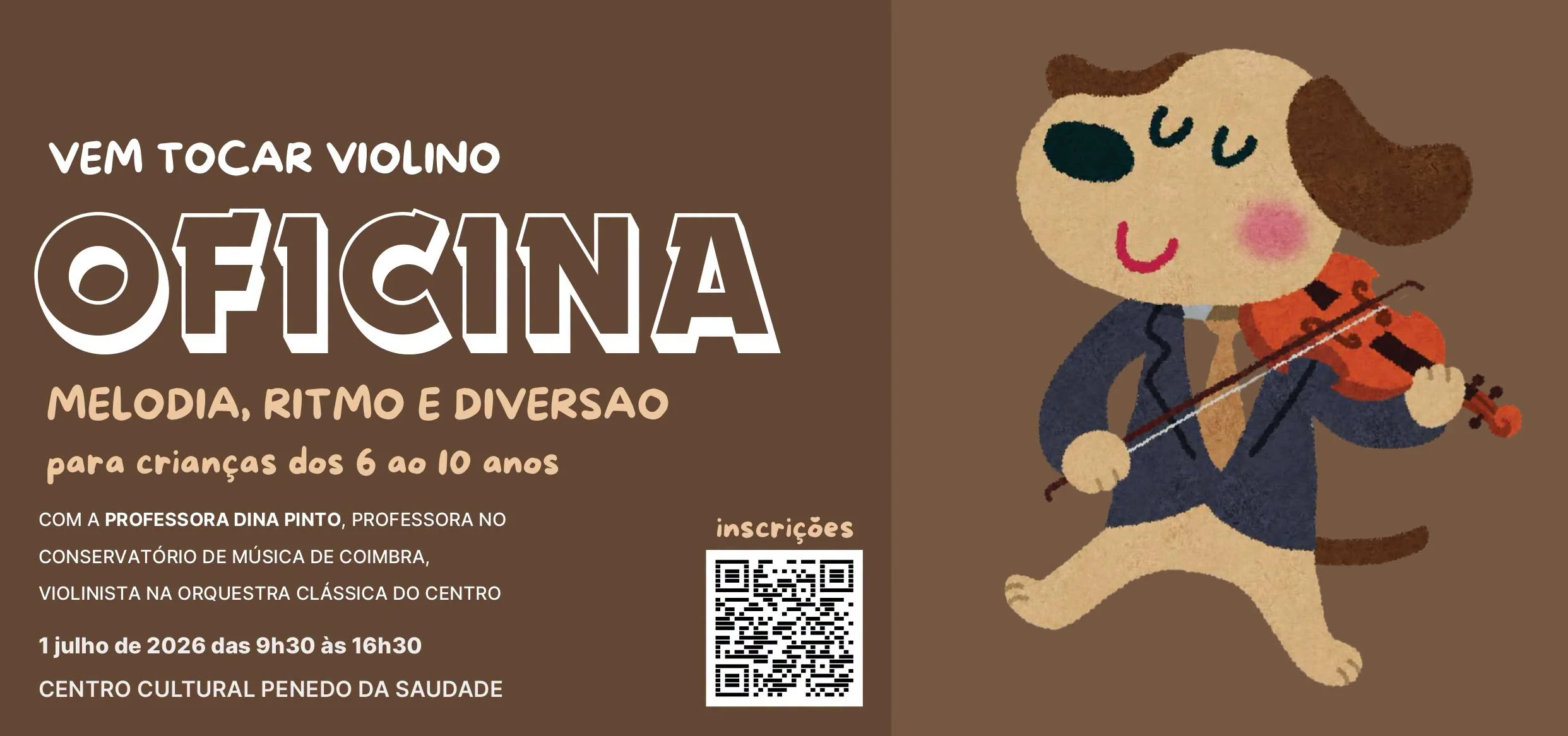 Oficina "Vem Tocar Violino" |  Centro Cultural Penedo da Saudade