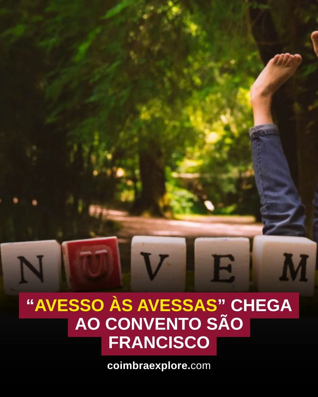 🎭 &ldquo;AVESSO &Agrave;S AVESSAS&rdquo; CHEGA AO CONVENTO S&Atilde;O FRANCISCO

E se olh&aacute;ssemos para o mundo do avesso para imaginar outras possibilidades?

Entre 29 de outubro e 7 de novembro, o Convento S&atilde;o Francisco recebe &ldquo;A
