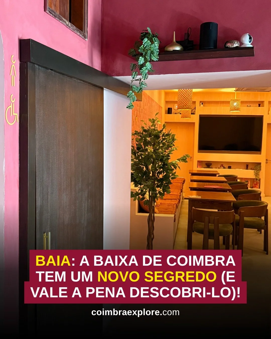 ☕ De dia serve caf&eacute;, &agrave; noite cocktails. H&aacute; um novo espa&ccedil;o para descobrir na Baixa de Coimbra! 🍸

Chama-se BAIA e nasceu num antigo restaurante tradicional do Beco dos Esteireiros, agora transformado num caf&eacute;-bar ch