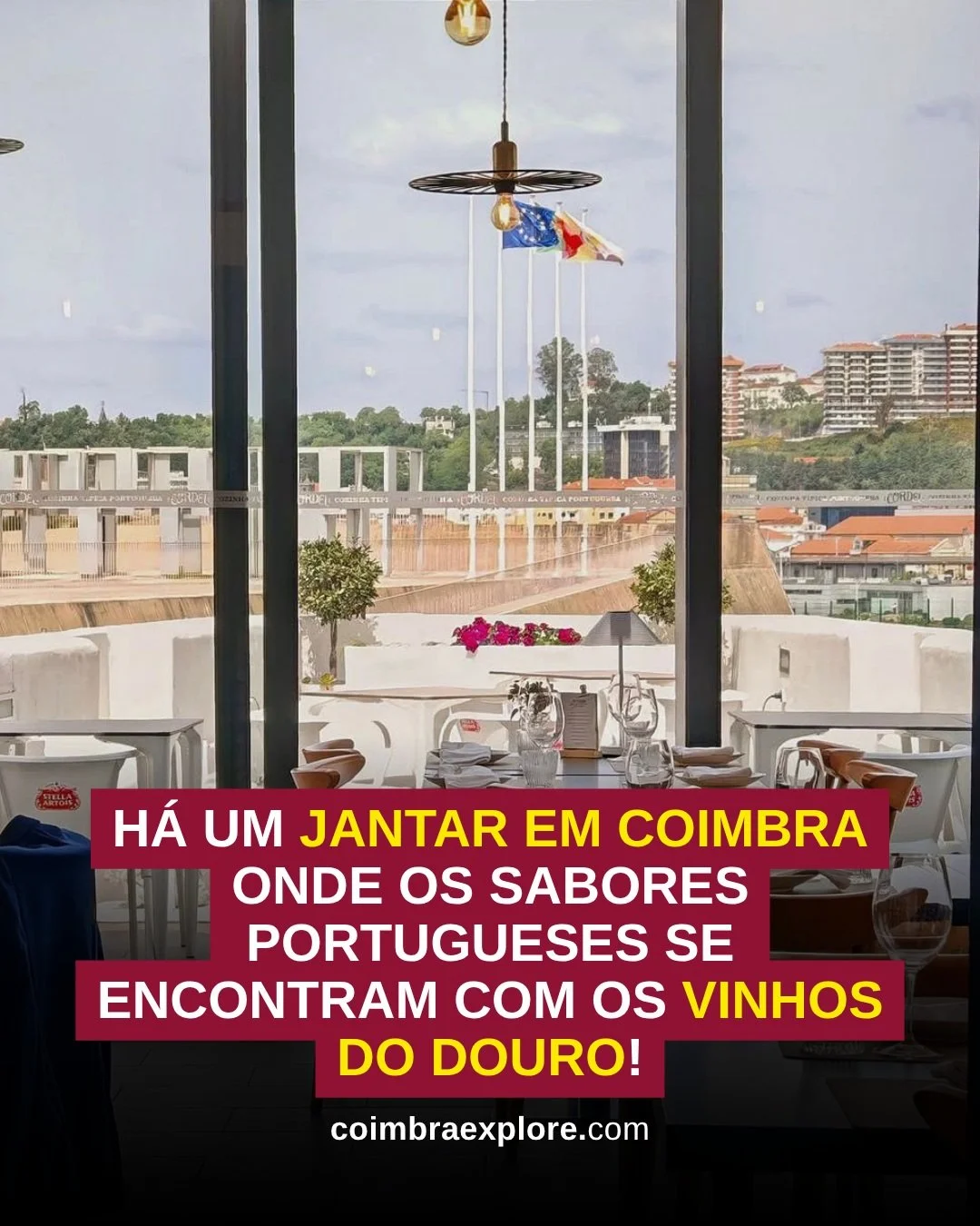 🍷 H&aacute; um jantar em Coimbra onde os sabores portugueses se encontram com os vinhos do Douro!

No pr&oacute;ximo dia 22 de outubro, o restaurante Cordel, em Santa Clara (junto &agrave; Antiga Igreja do Convento S&atilde;o Francisco, recebe a Qui
