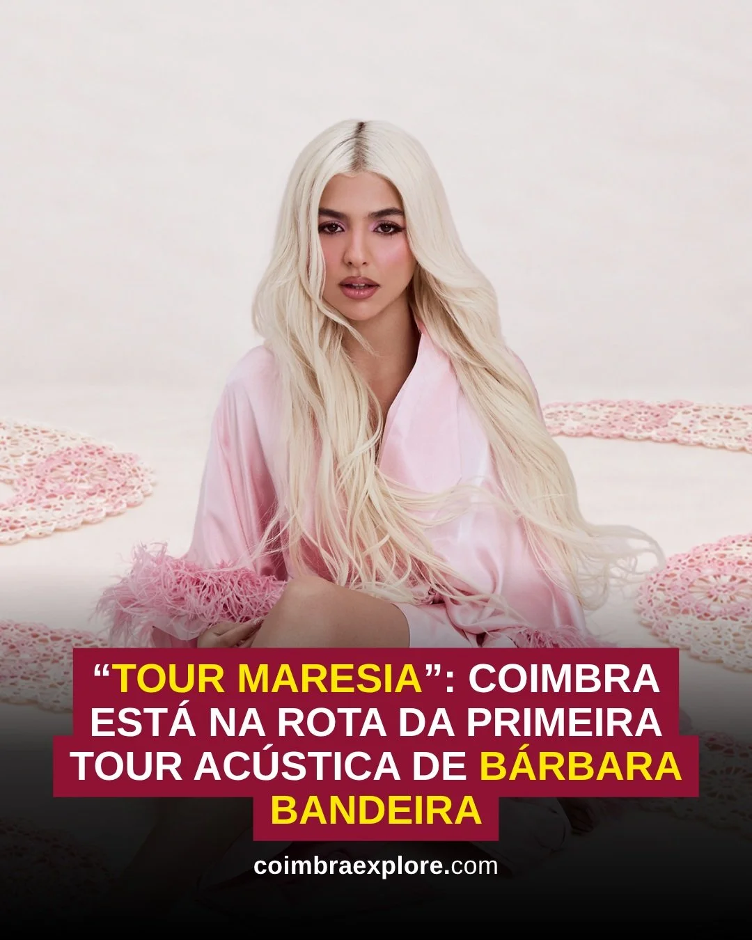 🎤 B&Aacute;RBARA BANDEIRA TRAZ A &ldquo;TOUR MARESIA&rdquo; A COIMBRA

B&aacute;rbara Bandeira acaba de anunciar a sua primeira digress&atilde;o ac&uacute;stica de audit&oacute;rios e Coimbra est&aacute; na rota. ✨

📍 Convento S&atilde;o Francisco
