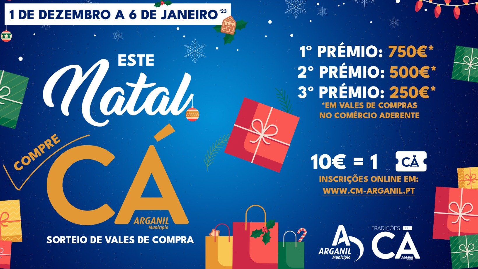 Mercado de Natal 2023 – Inscrições! - Município de Arganil