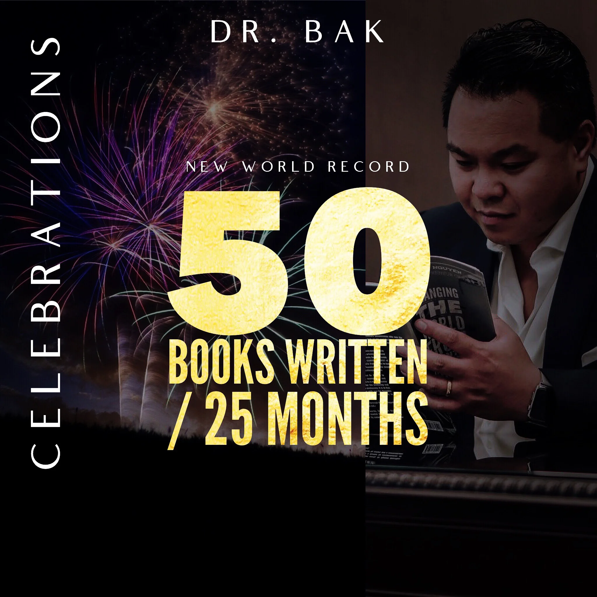 New landmark world record - Dr. Bak 72 Books / 36 months