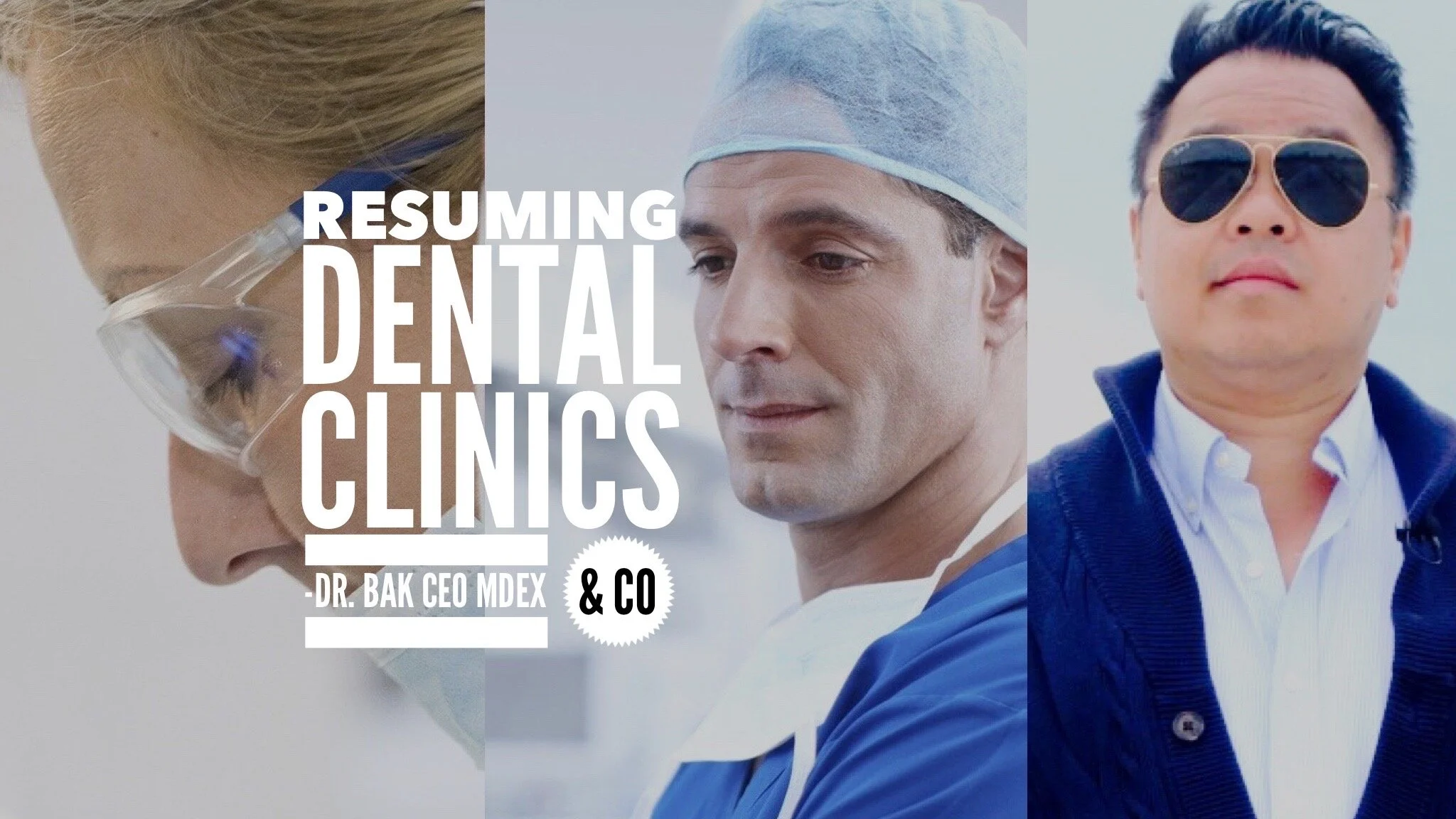 Resuming Clinic duties with Dr. Bak CEO of Mdex &amp; Co