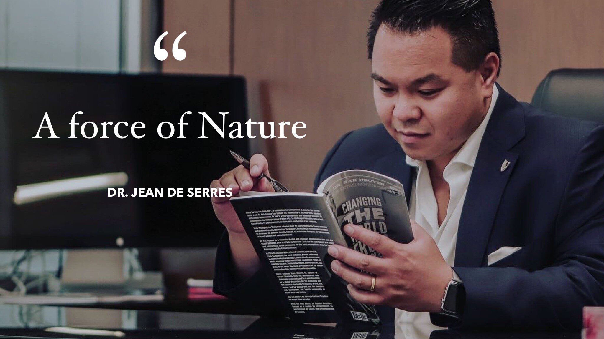 VISIONARY BUSINESSMAN - AUTHOR - MOTIVATIONAL SPEAKER. In a word: BAK.