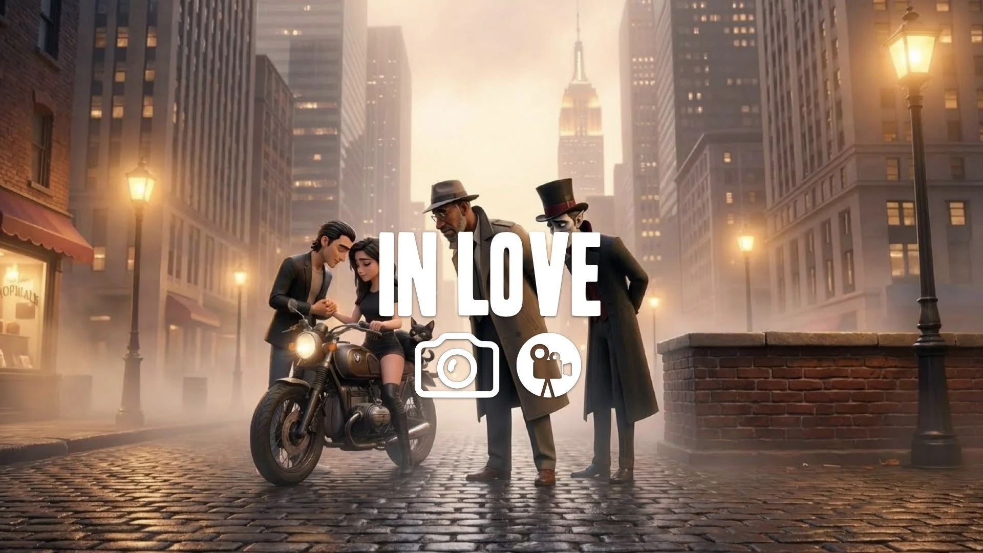 “Keep the character and style. Change their posture so they are leaning closer to another presence, sharing a quiet moment. Add warm, emotional framing. No music.”