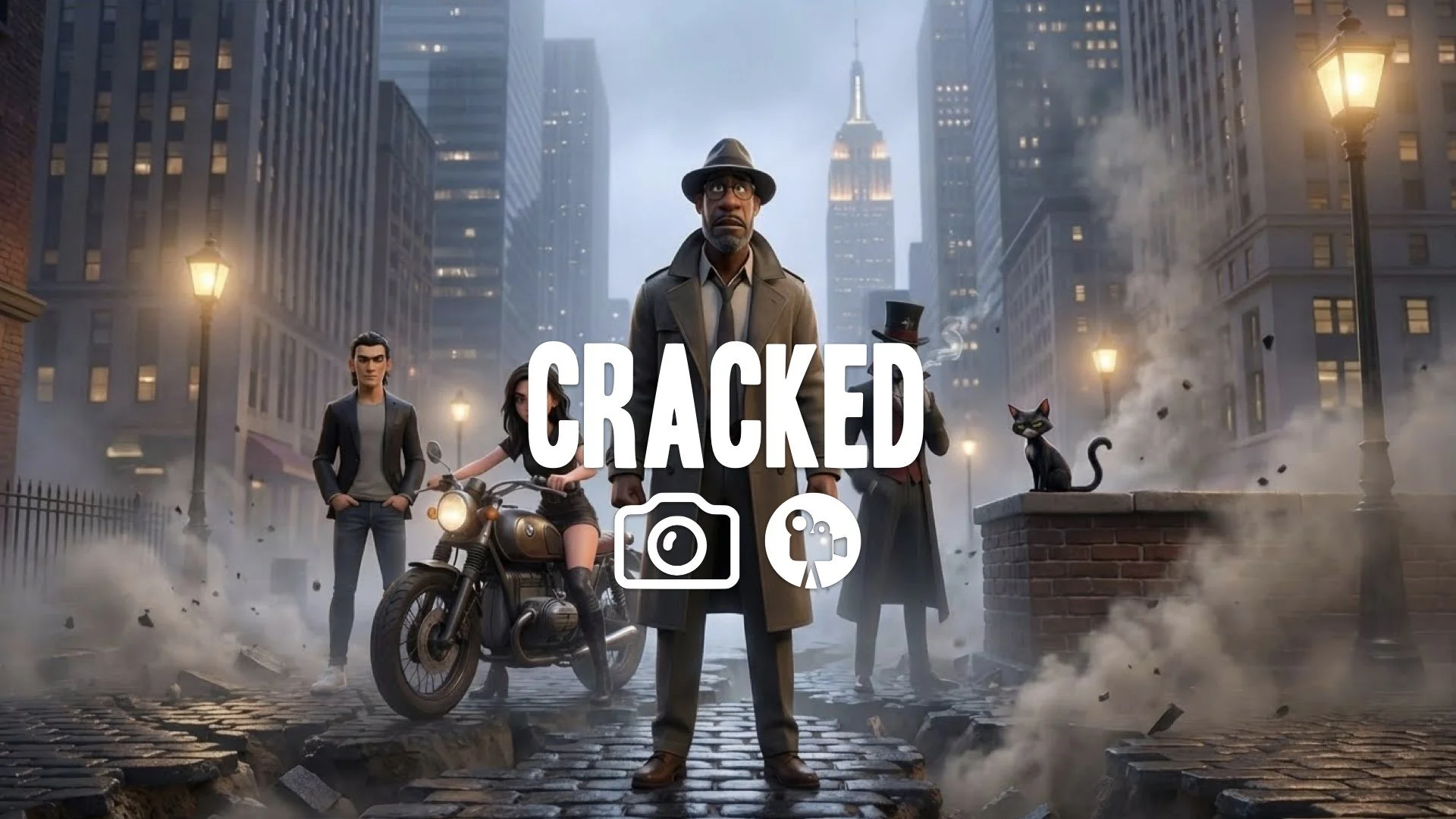 “Keep the character and style. Add broken ground, fissures, and rising dust.”