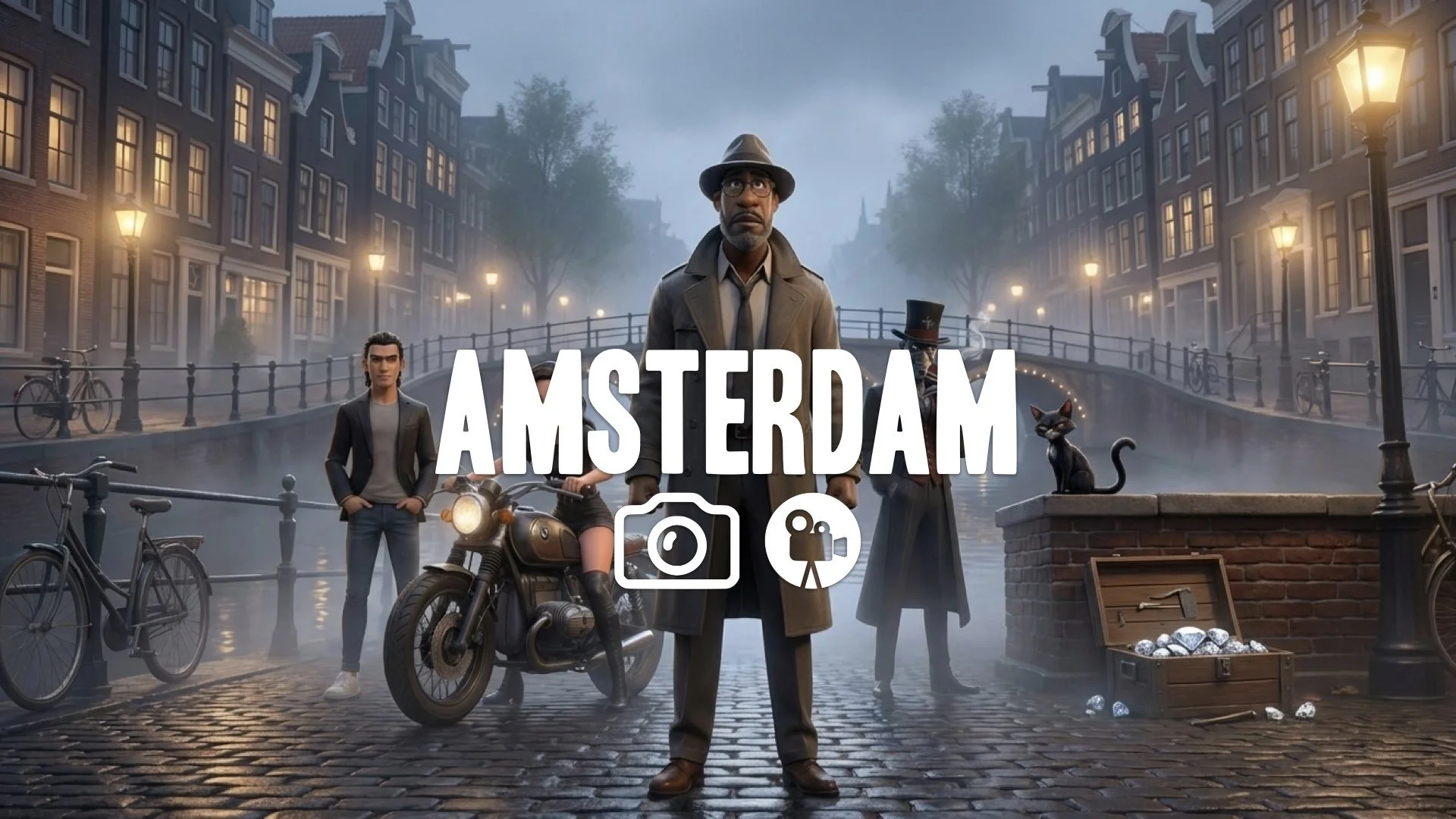 Agent infiltrates a diamond smuggling operation in Amsterdam. No music