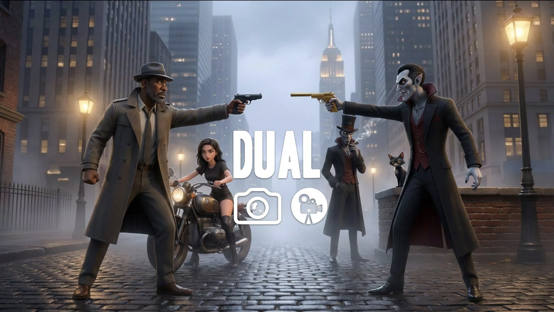 Agent hunts down master assassin. Duel. No music