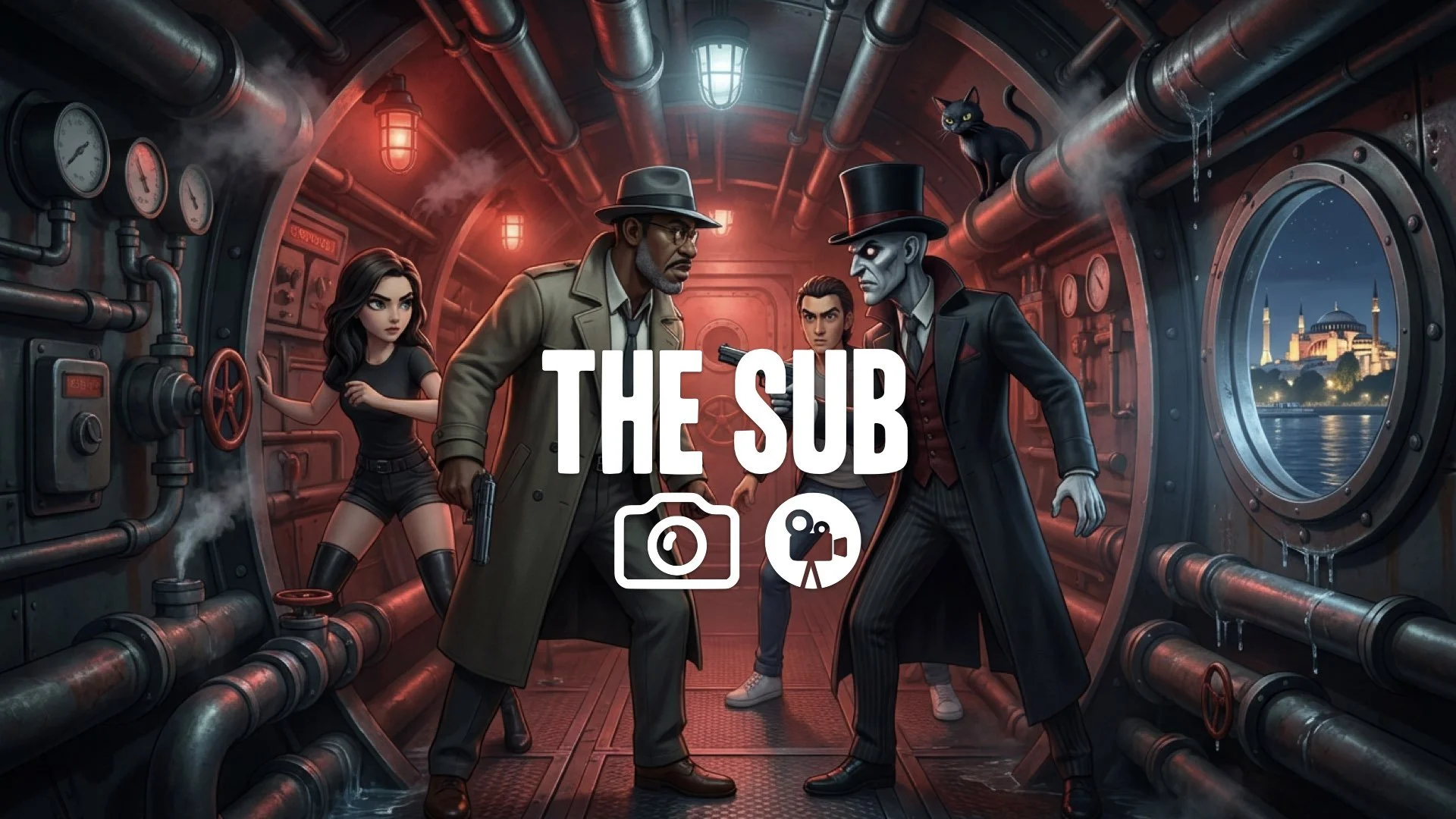 The final confrontation inside a submarine in Istanbul. Tight spaces. No music