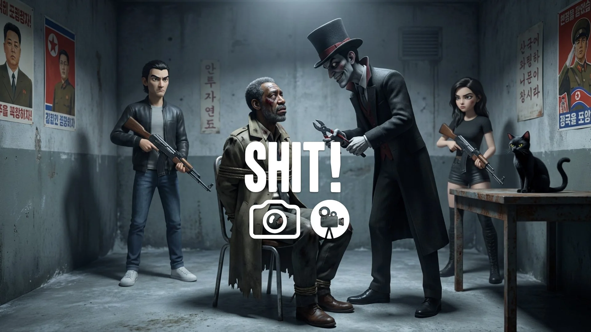 Agent is captured and tortured in North Korea. Gritty opening. No music