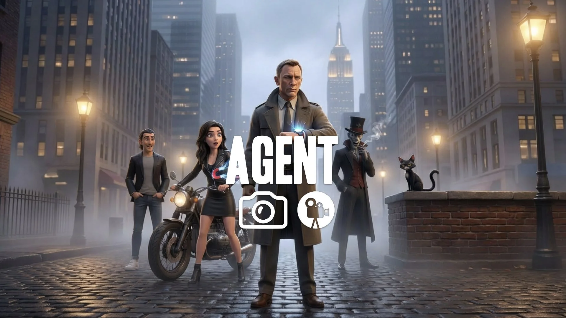 Bond uses a magnet watch. Gadget humor. No music