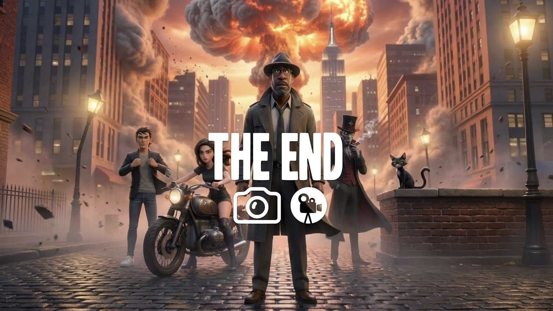 1. Atmosphere processor exploding nuclear mushroom cloud wind shockwave planet surface no music