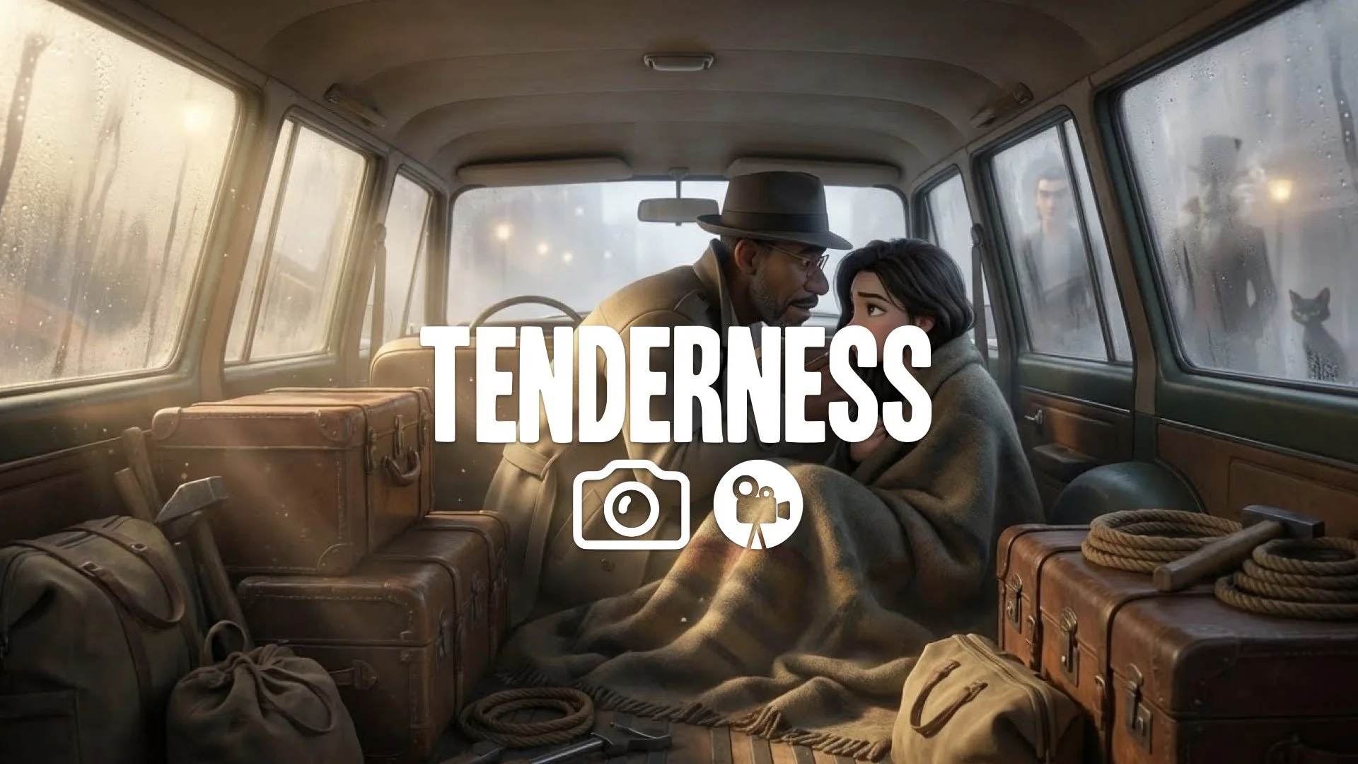 1. Horse jumping skyscraper roof night city lights silhouette cinematic slow motion action no music