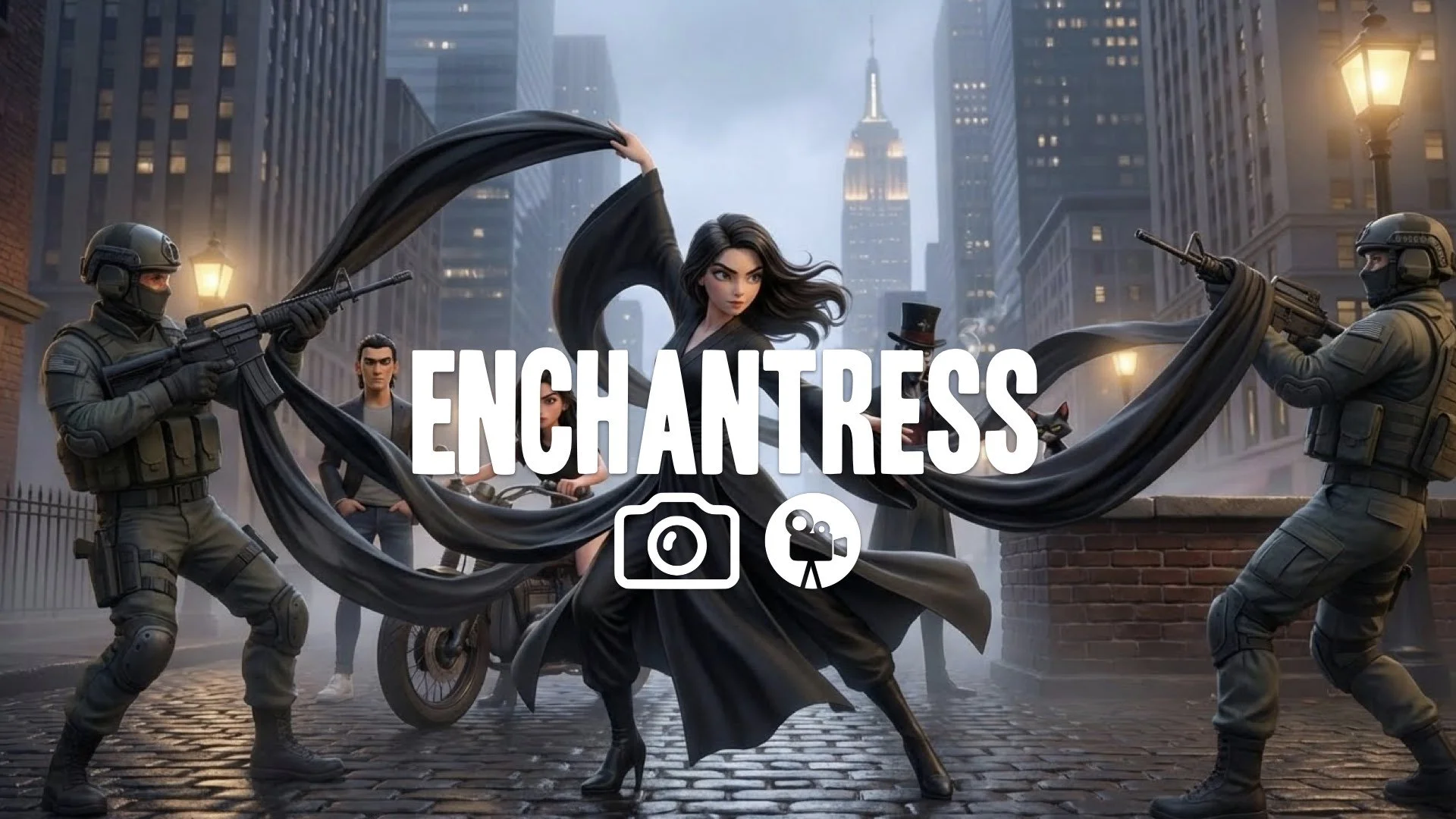 20. Woman fighting army with long silk sleeves wrapping weapons fluid soft style power dance-like no music