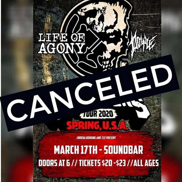 This afternoon we received the news that our show March 17th has been cancelled due to the coronavirus pandemic. We will be reaching out to everyone who purchased presale tickets today to issue full refunds. Take care of yourselves, we can't wait to 