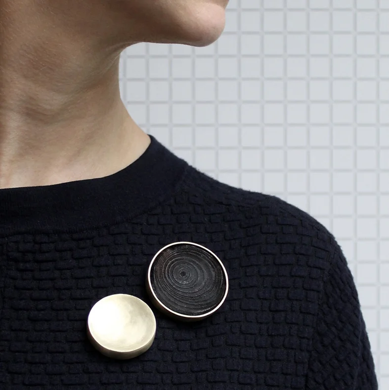 www.poppynorton.com - small moon brooch and scorched wood circle brooch.jpg