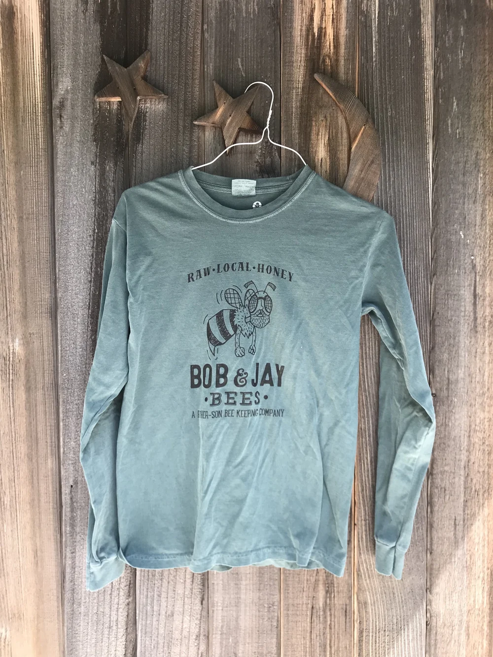 Raw Local Honey Long Sleeve Tee Color Options — Bob Jay Bee's