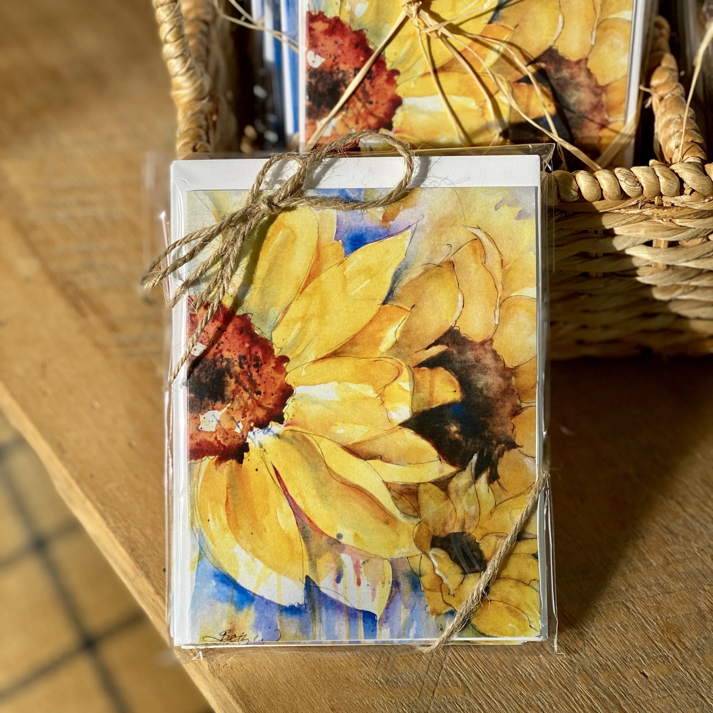 Sunflower Notecard Set