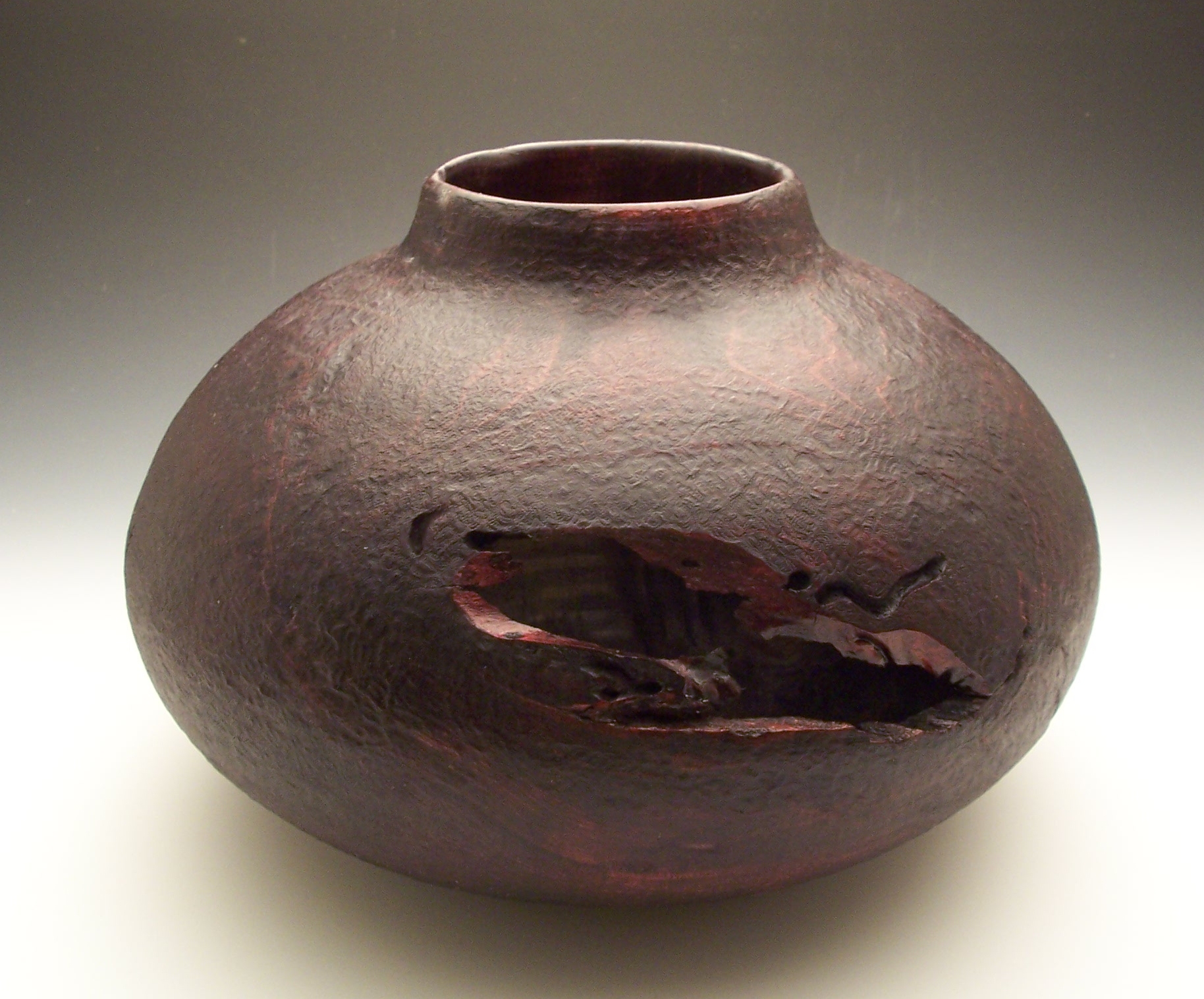Dyed and Textured Maple with Natural Voids