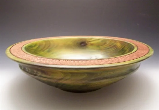 Dyed Poplar Bowl